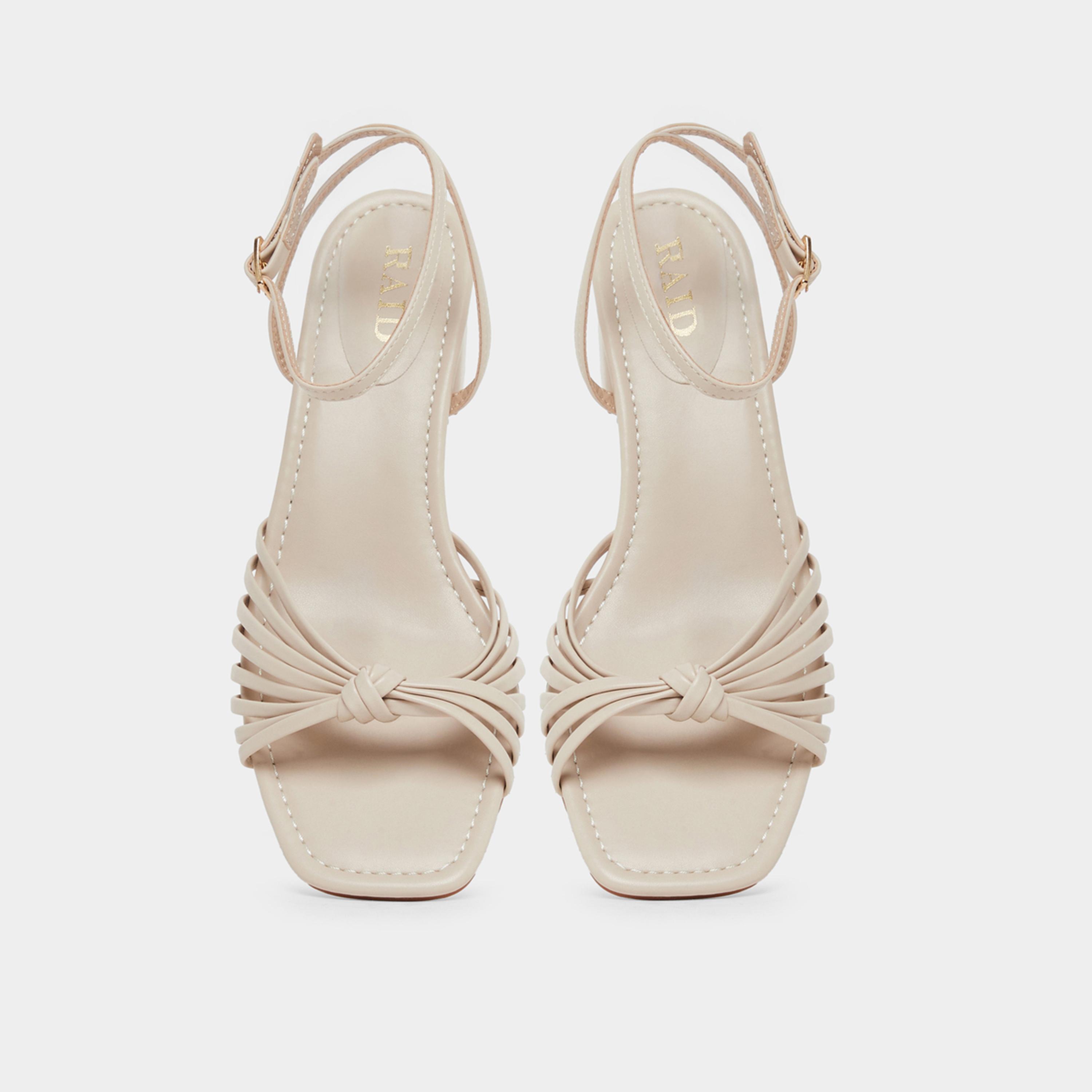 Raid Aanvi Strappy Knotted Block Heel Sandals-women-shoes-sandals-heeled-image-3