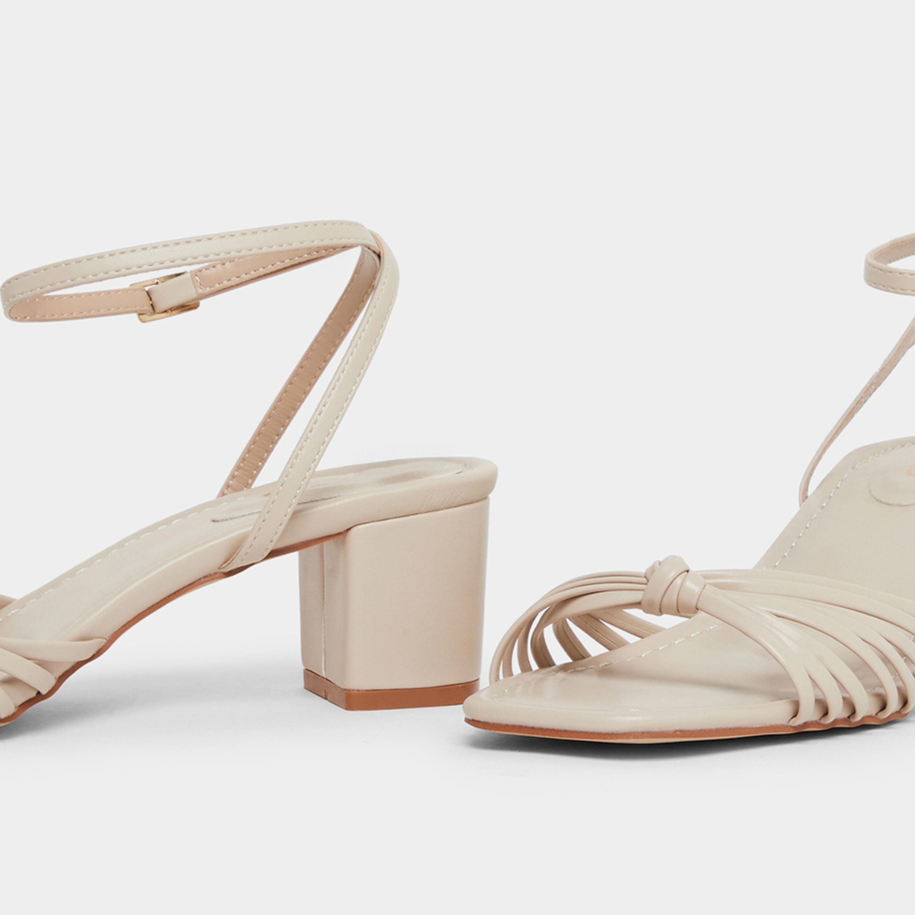 Raid Aanvi Strappy Knotted Block Heel Sandals-women-shoes-sandals-heeled-image-4