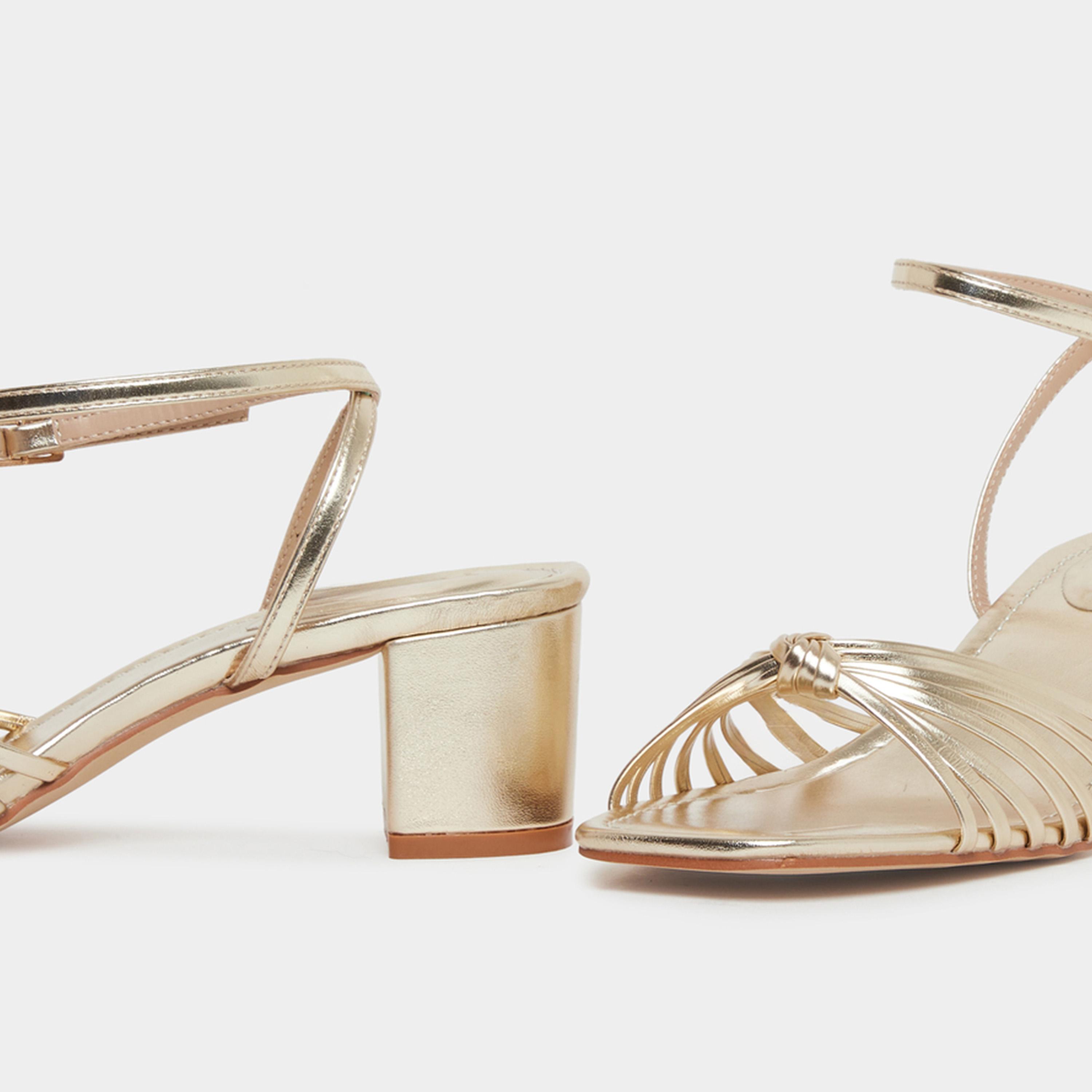 Raid Aanvi Strappy Knotted Block Heel Sandals-women-shoes-sandals-heeled-image-4
