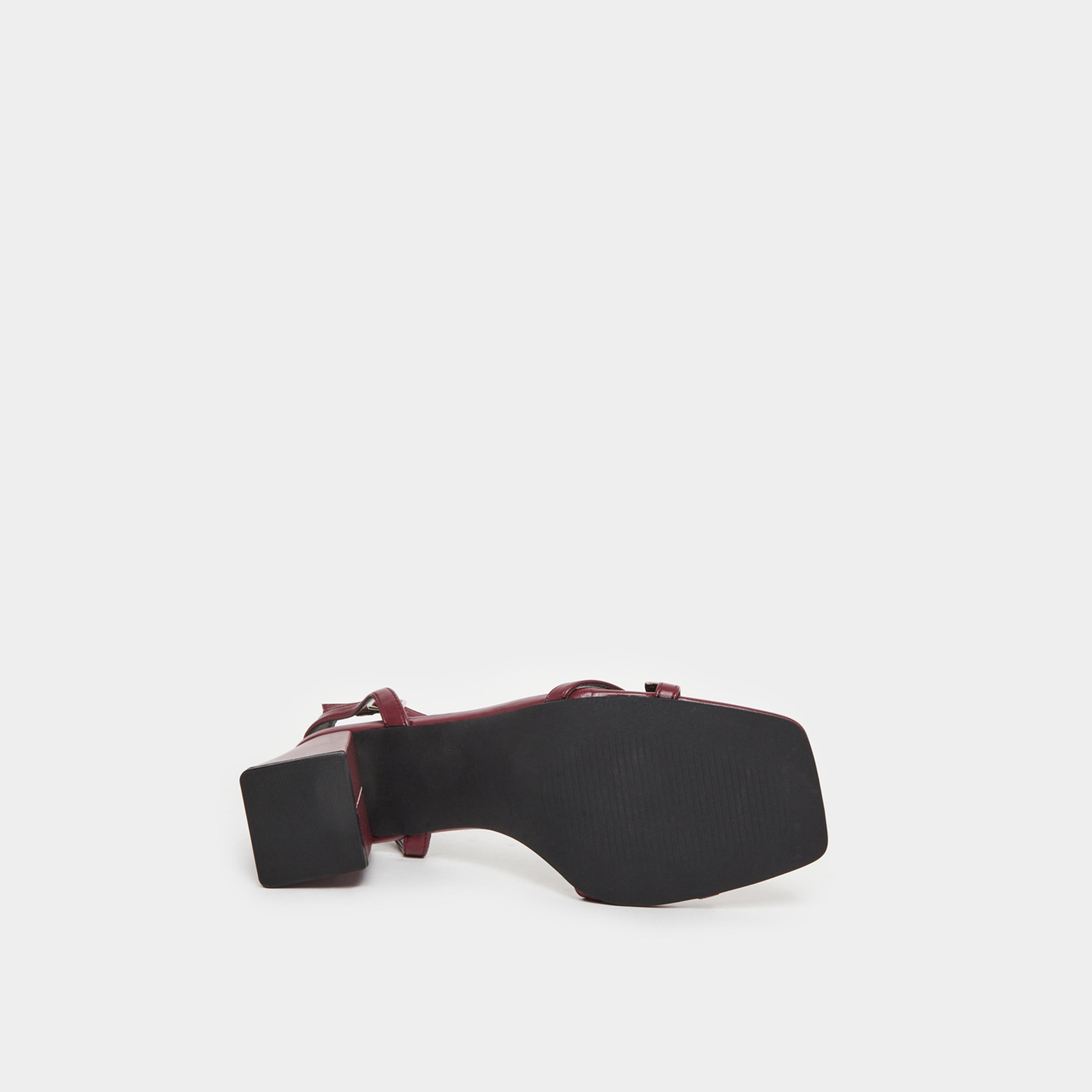Raid Ilaa Block Heel Sandals with Buckle Detail-women-shoes-sandals-heeled-image-6