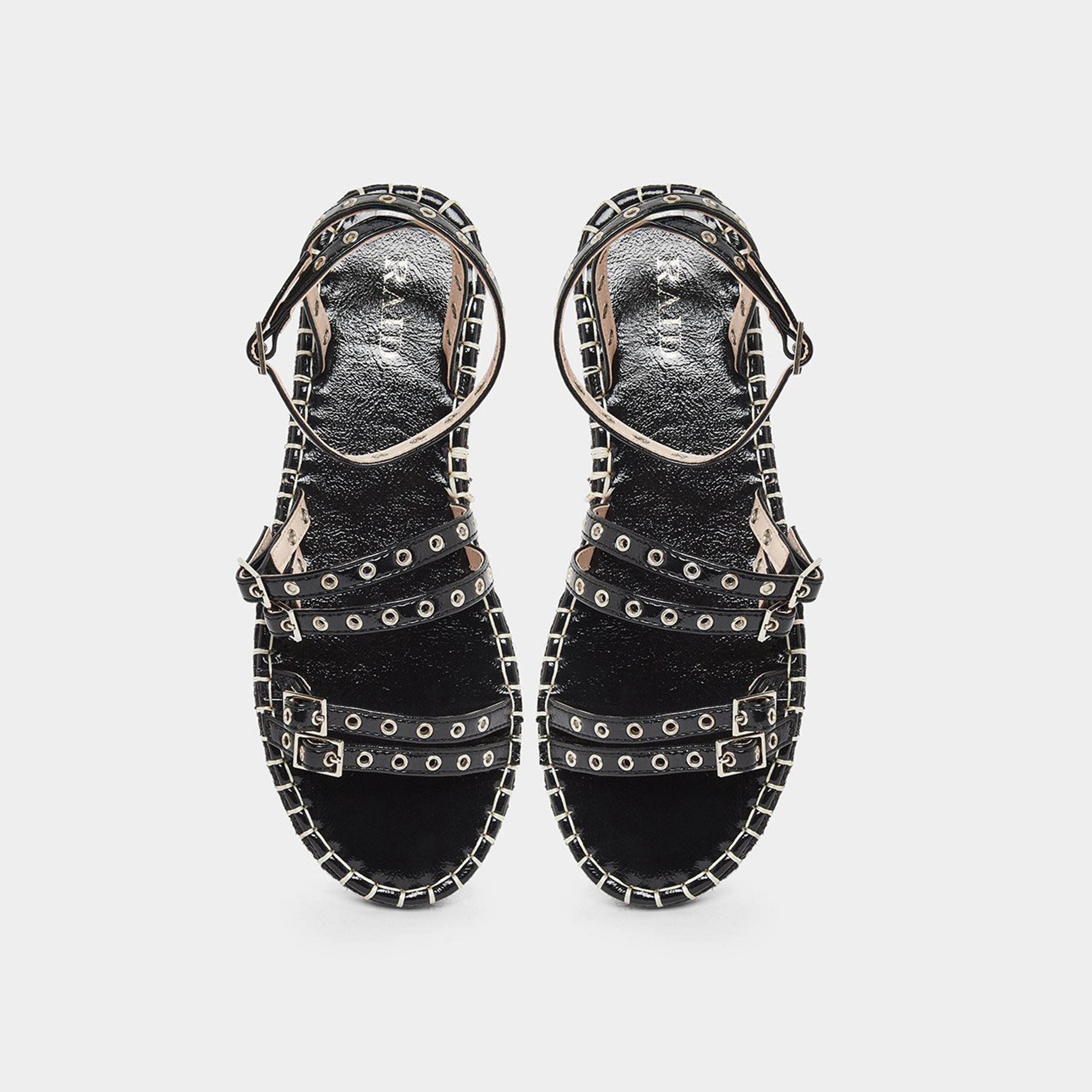 Raid Women Tanya Metal Eyelet Flat Espadrilles-women-shoes-sandals-flats-image-5