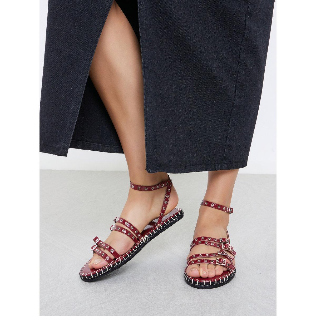 حذاء إسبادريل بتفاصيل سيور-women-shoes-sandals-flats-image-1