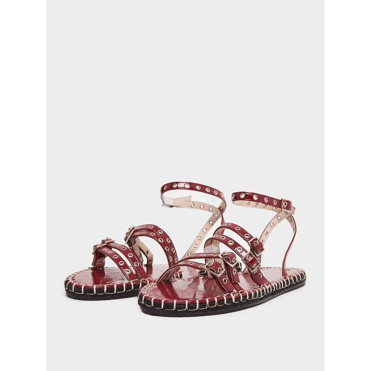 Raid Tanya Strappy Eyelet Flat Espadrilles-women-shoes-sandals-flats-image-3