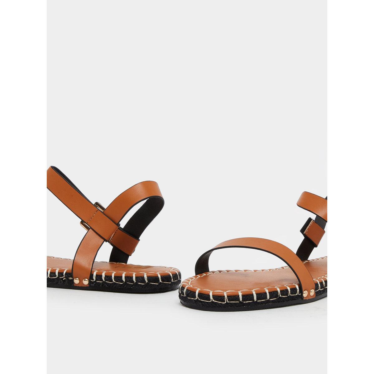 Raid Bambie Brown Ankle Strap Flat Espadrilles-women-shoes-sandals-flats-image-3