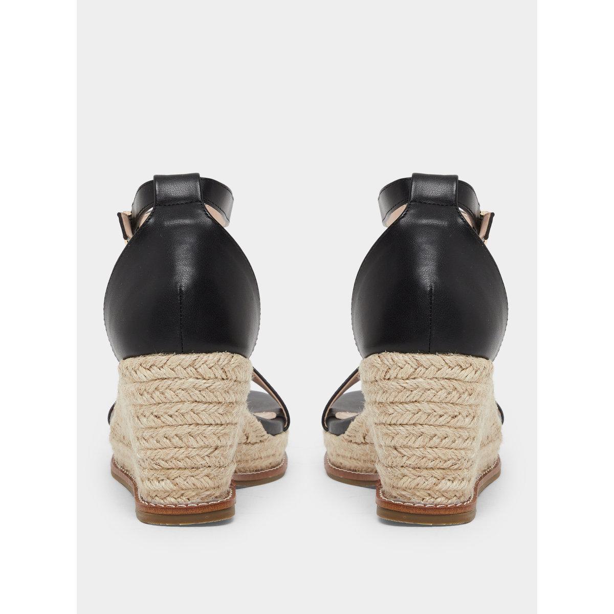 Raid Jazper Black Ankle Strap Wedge Sandals-women-shoes-sandals-heeled-image-4