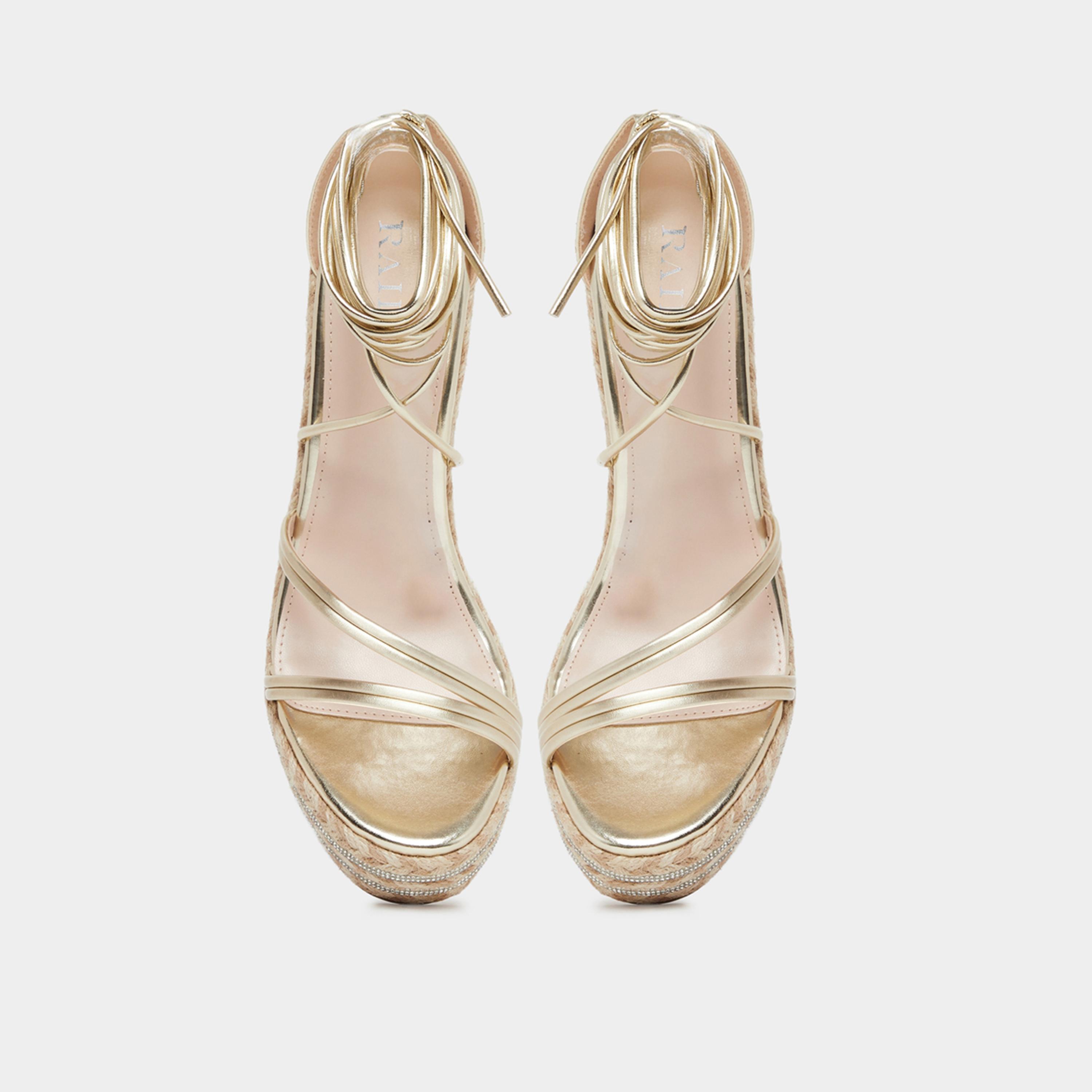 Raid Francis Strappy Tie-Up Embellished Wedge-women-shoes-sandals-heeled-image-3