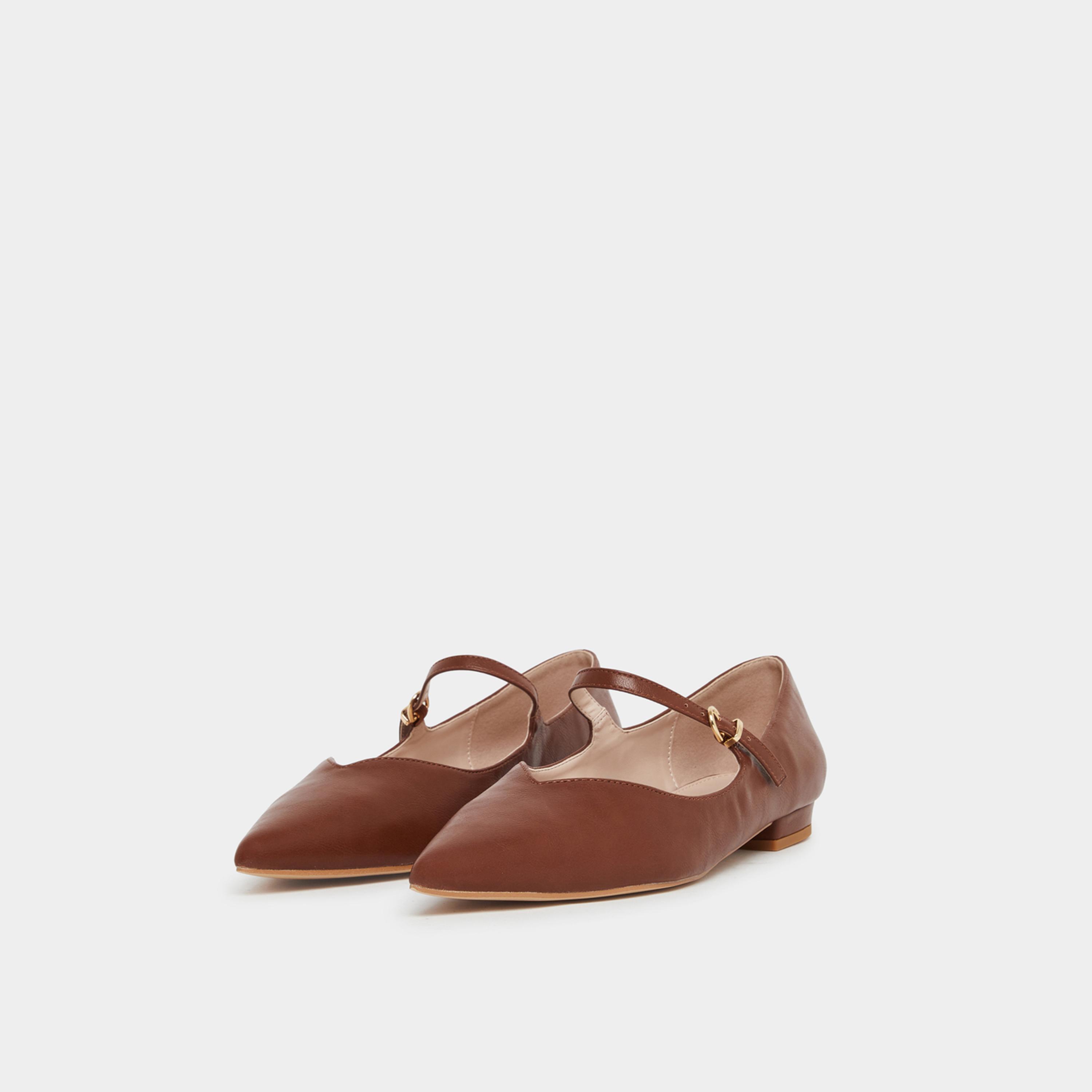 Raid Abha Pointed Toe Buckle Flat Shoes-women-shoes-flats-ballerinas-image-1