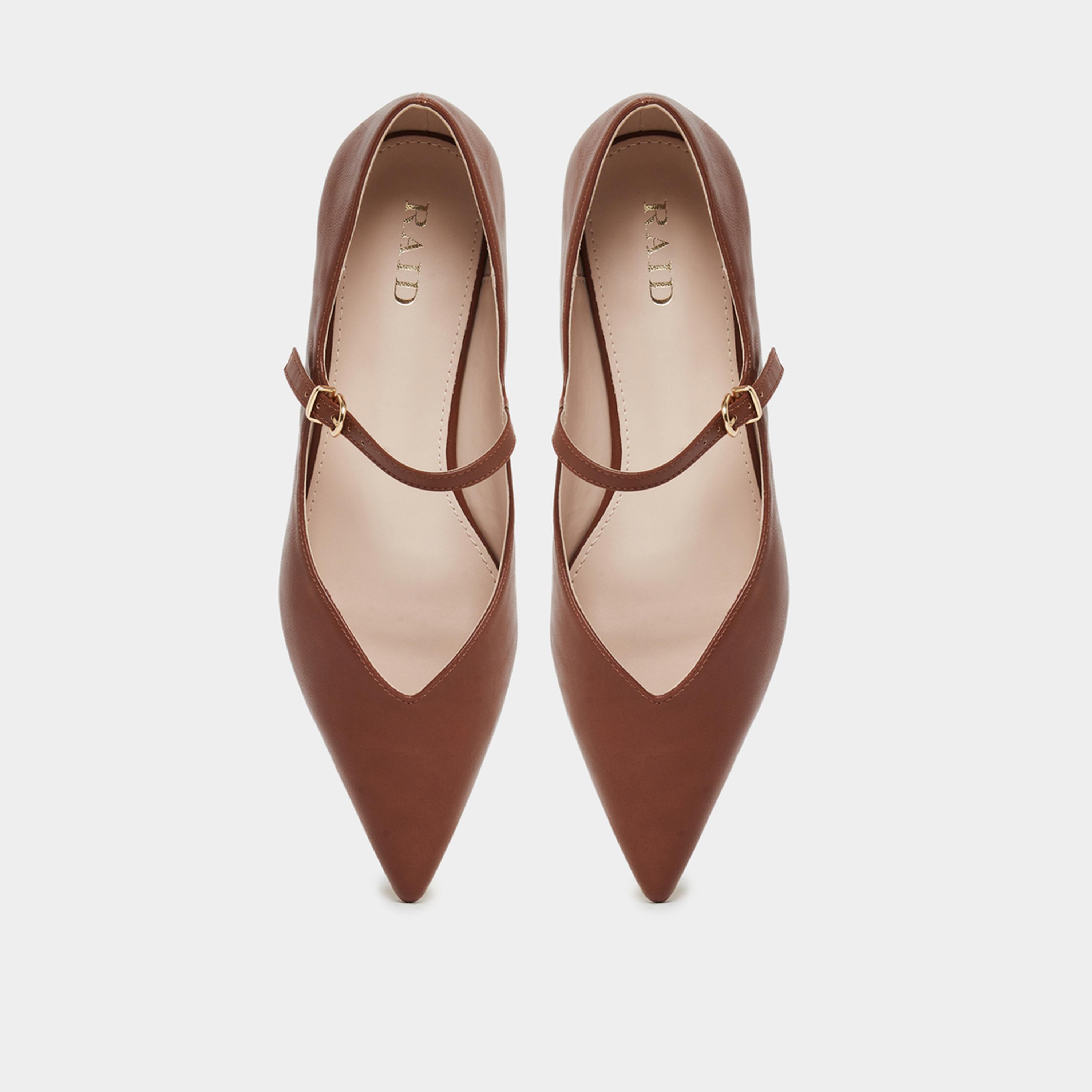 Raid Abha Pointed Toe Buckle Flat Shoes-women-shoes-flats-ballerinas-image-3