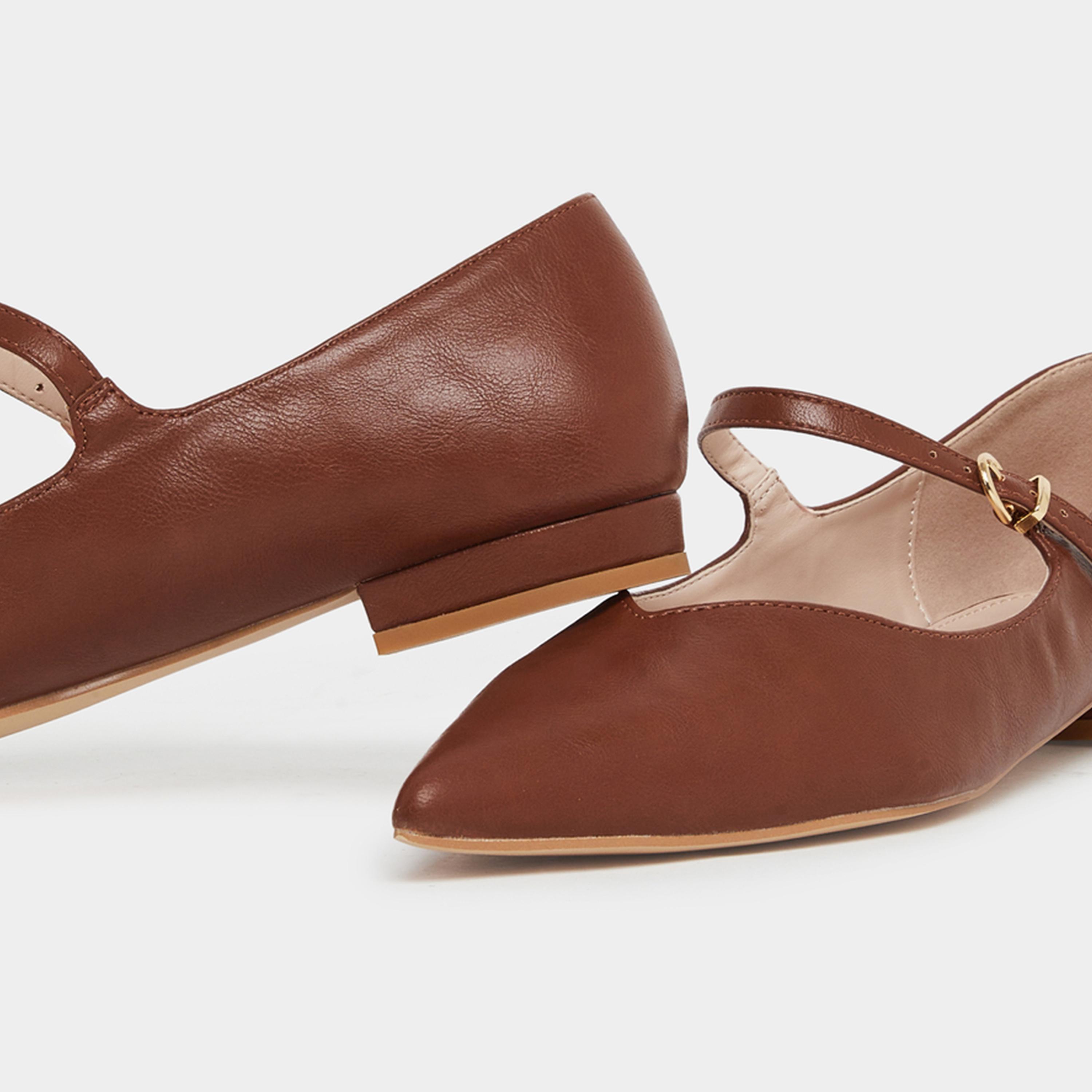 Raid Abha Pointed Toe Buckle Flat Shoes-women-shoes-flats-ballerinas-image-4