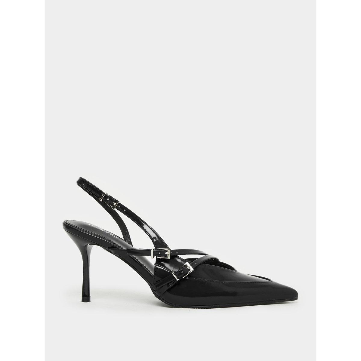 Raid Black Strappy Buckled High Heel Pumps-women-shoes-heels-image-2