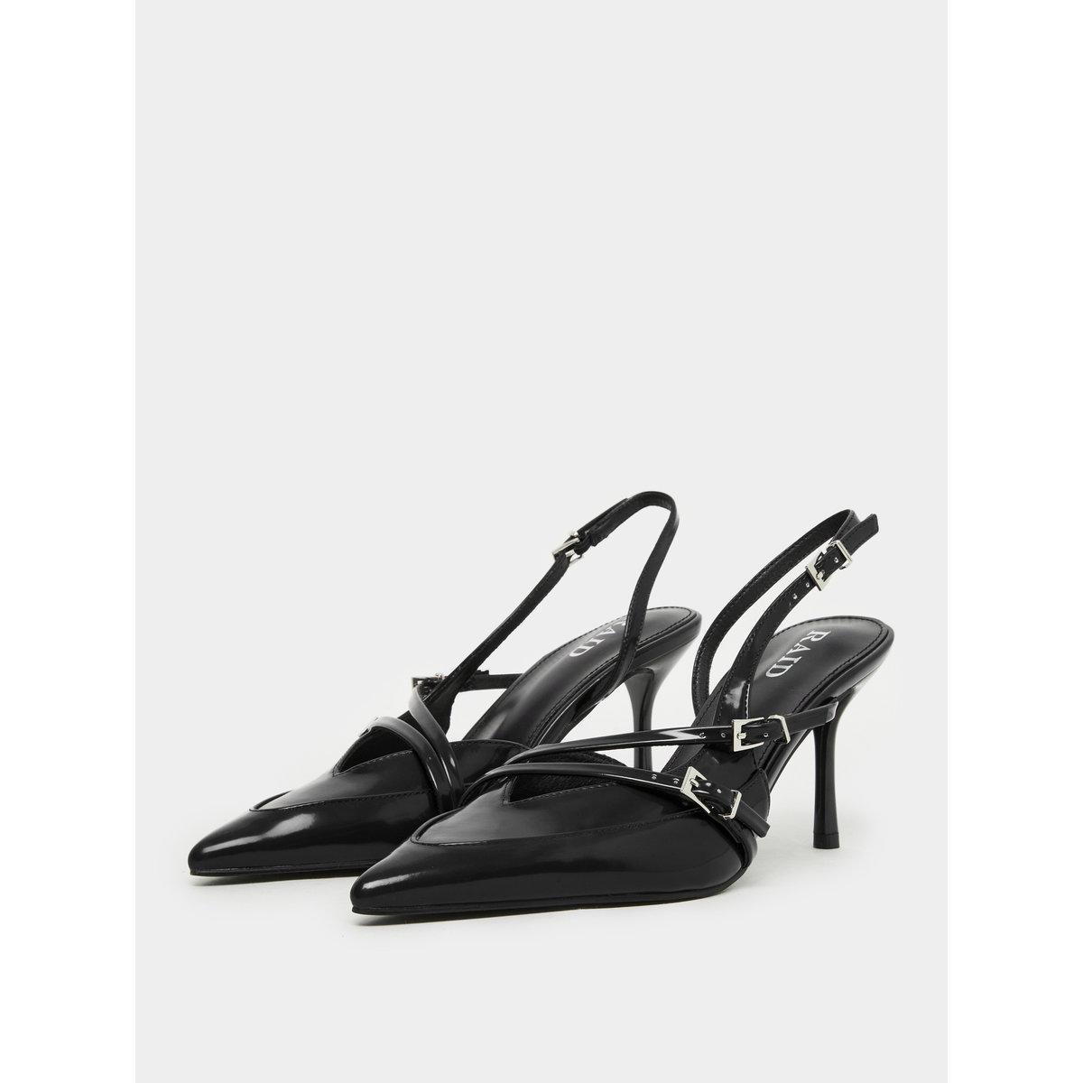 Raid Black Strappy Buckled High Heel Pumps-women-shoes-heels-image-3