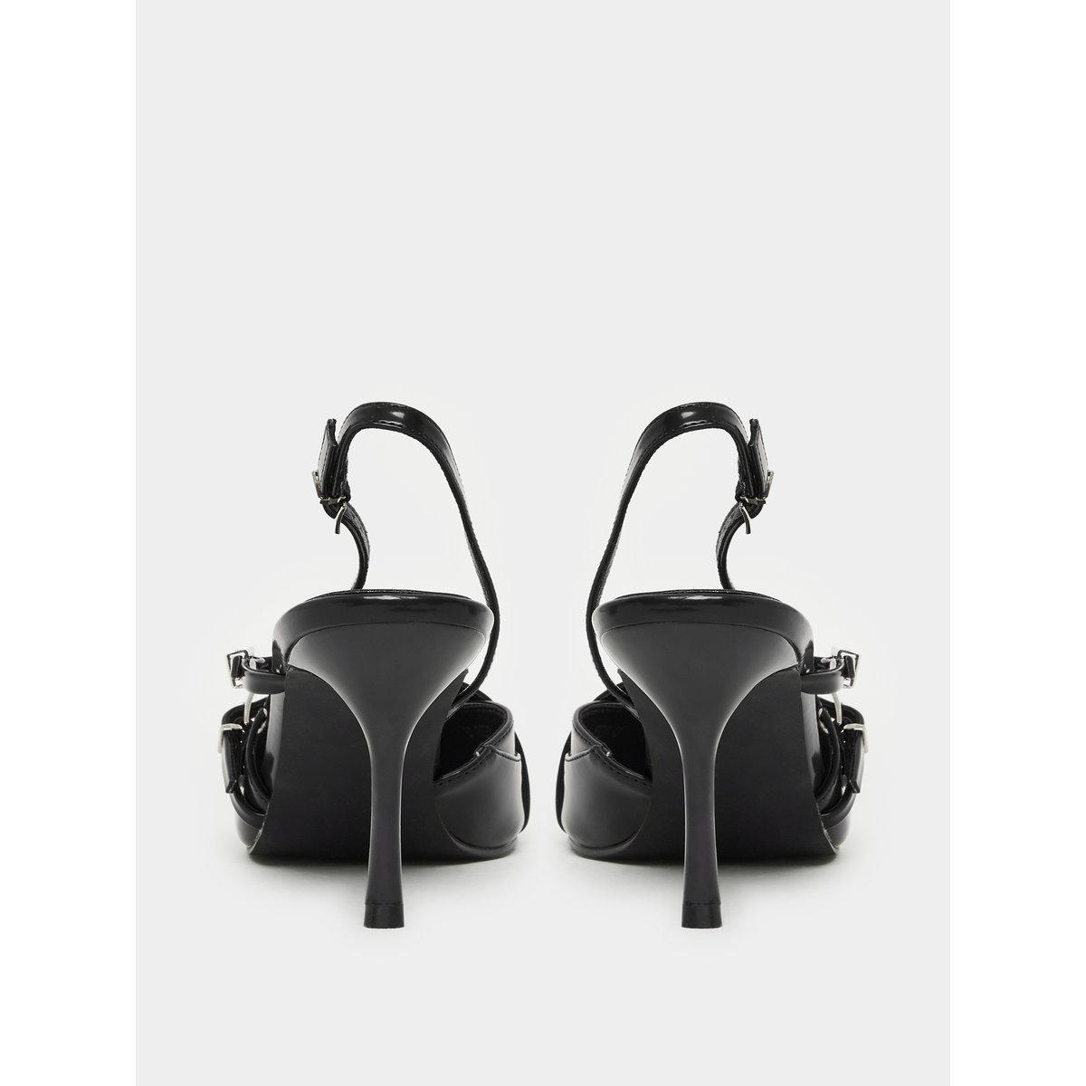 Raid Black Strappy Buckled High Heel Pumps-women-shoes-heels-image-5