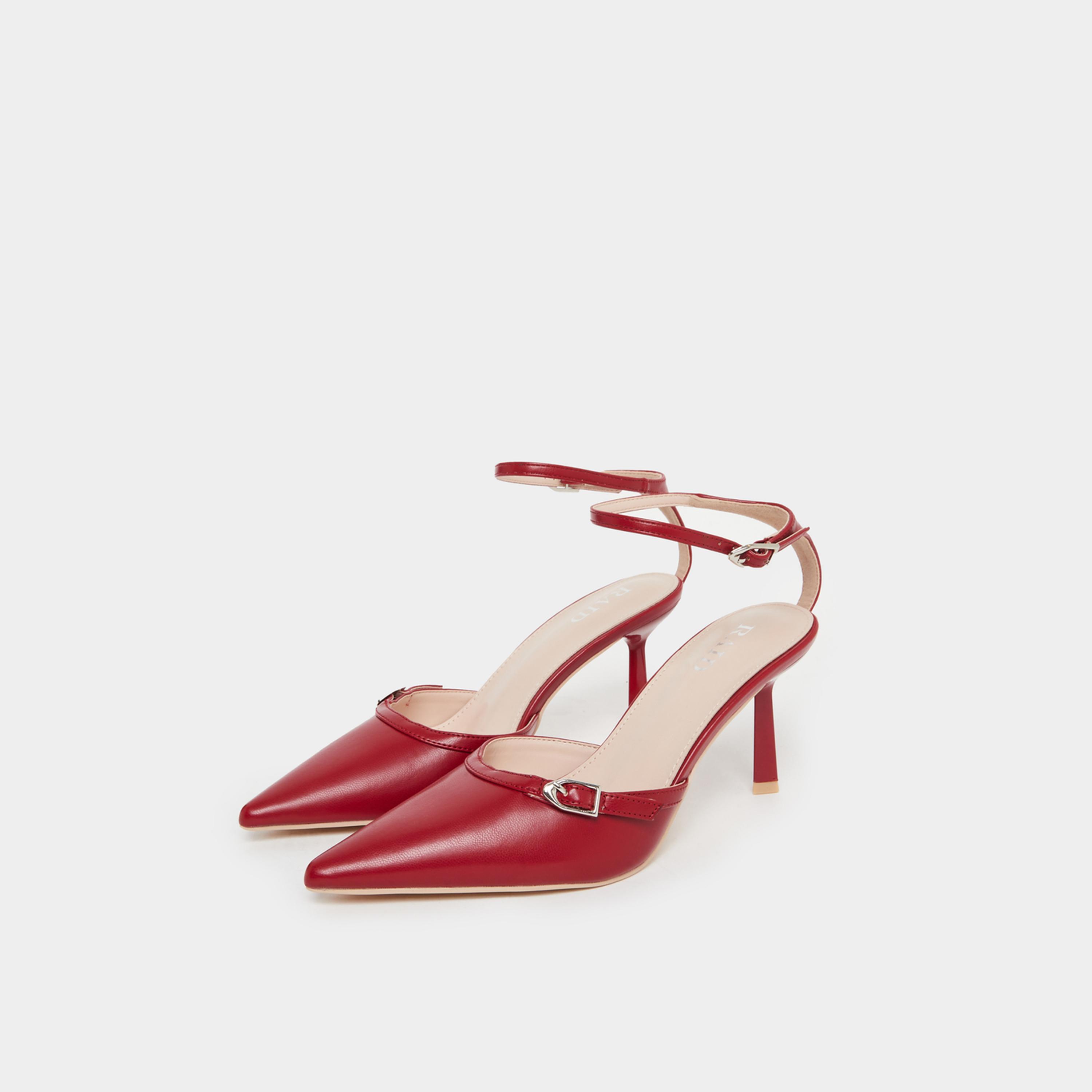 Raid Bexlie Pointed Toe Shoes with Buckle-women-shoes-heels-image-1