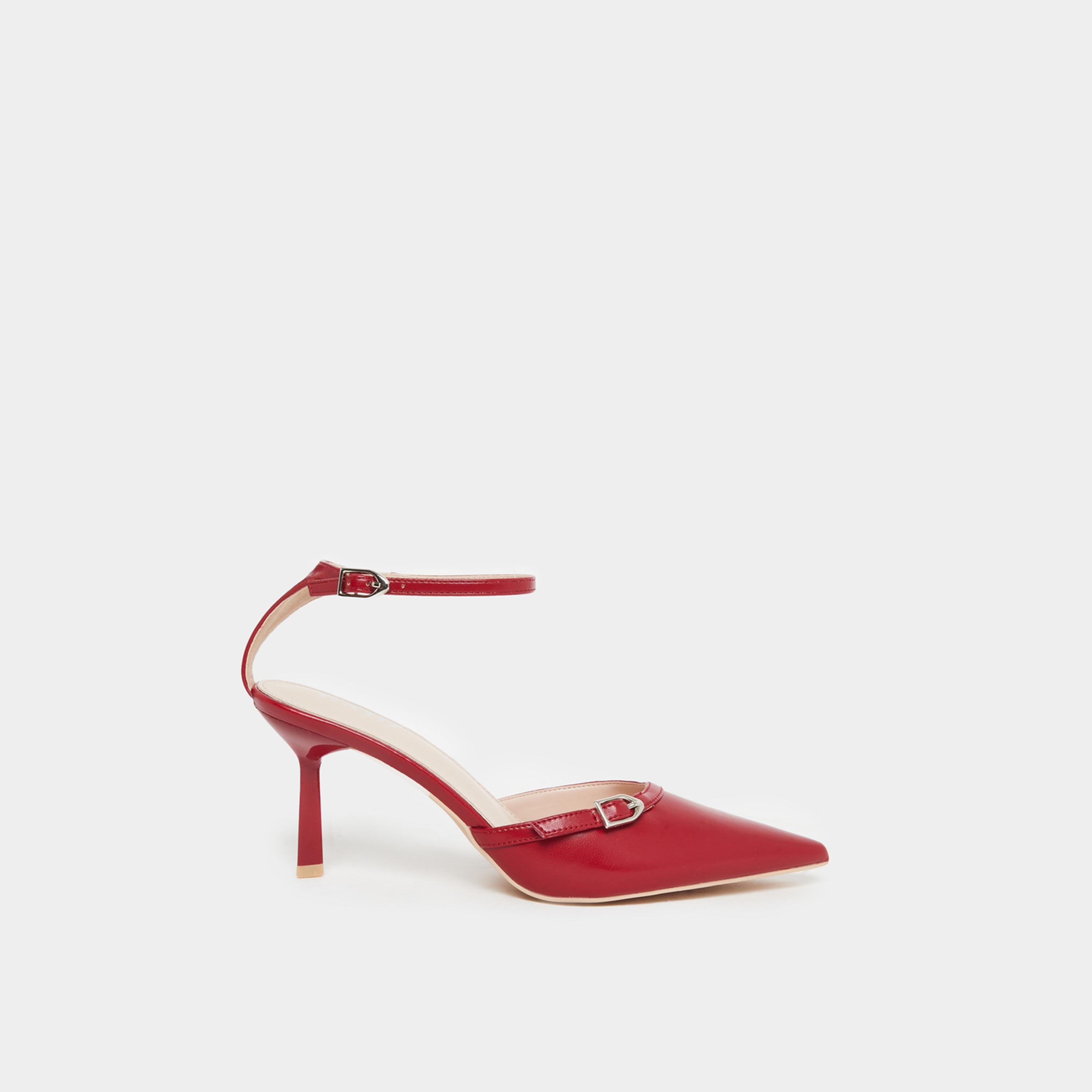 Raid Bexlie Pointed Toe Shoes with Buckle-women-shoes-heels-image-2