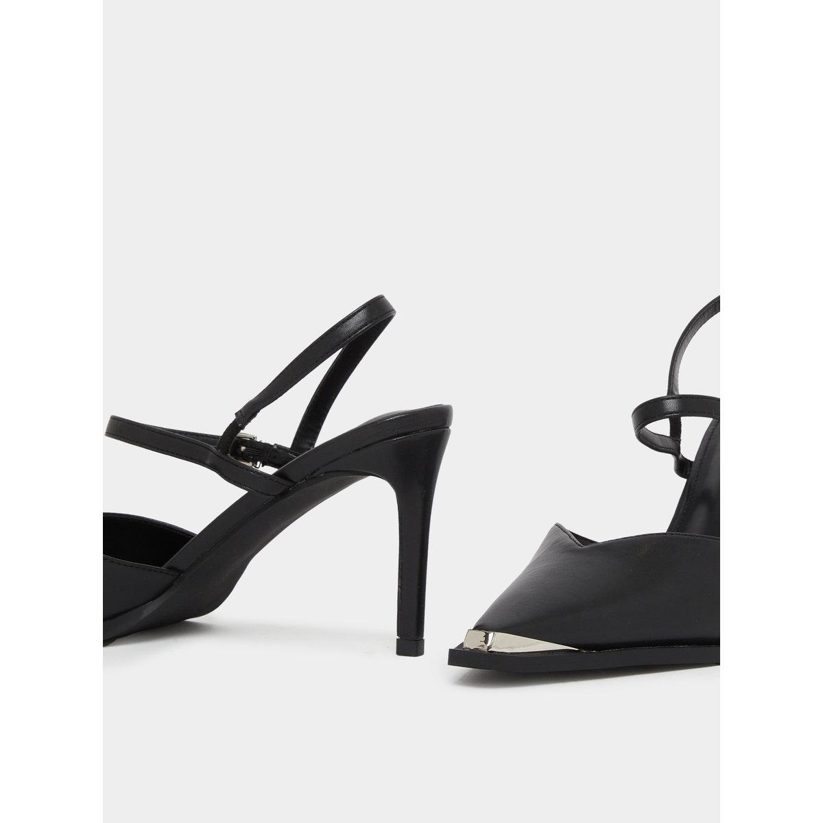 Raid Maliya Black Pointed Toe Shoes with Metal Trim-women-shoes-heels-image-3