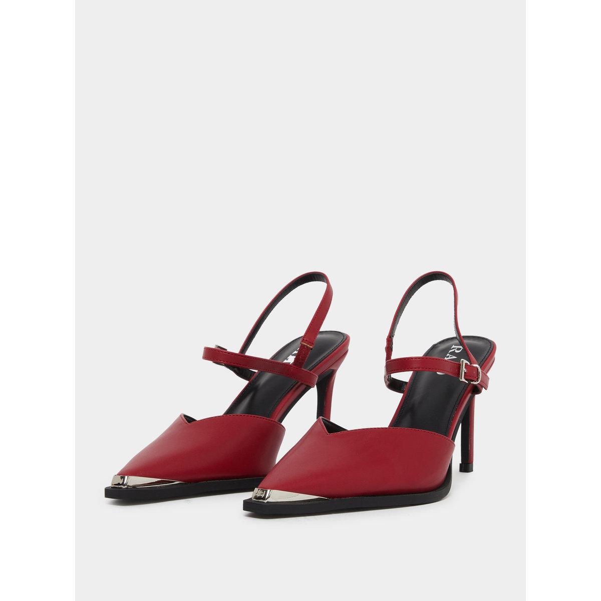 تنورة ماكسي بحافة واسعة بخصر مطاطي بطبعة زهور-women-shoes-heels-image-2