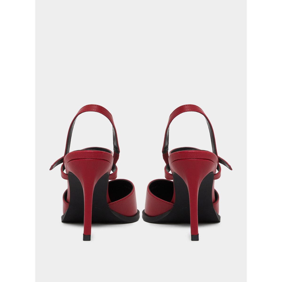 Raid Maliya Red Pointed Toe Shoes with Metal Trim-women-shoes-heels-image-4