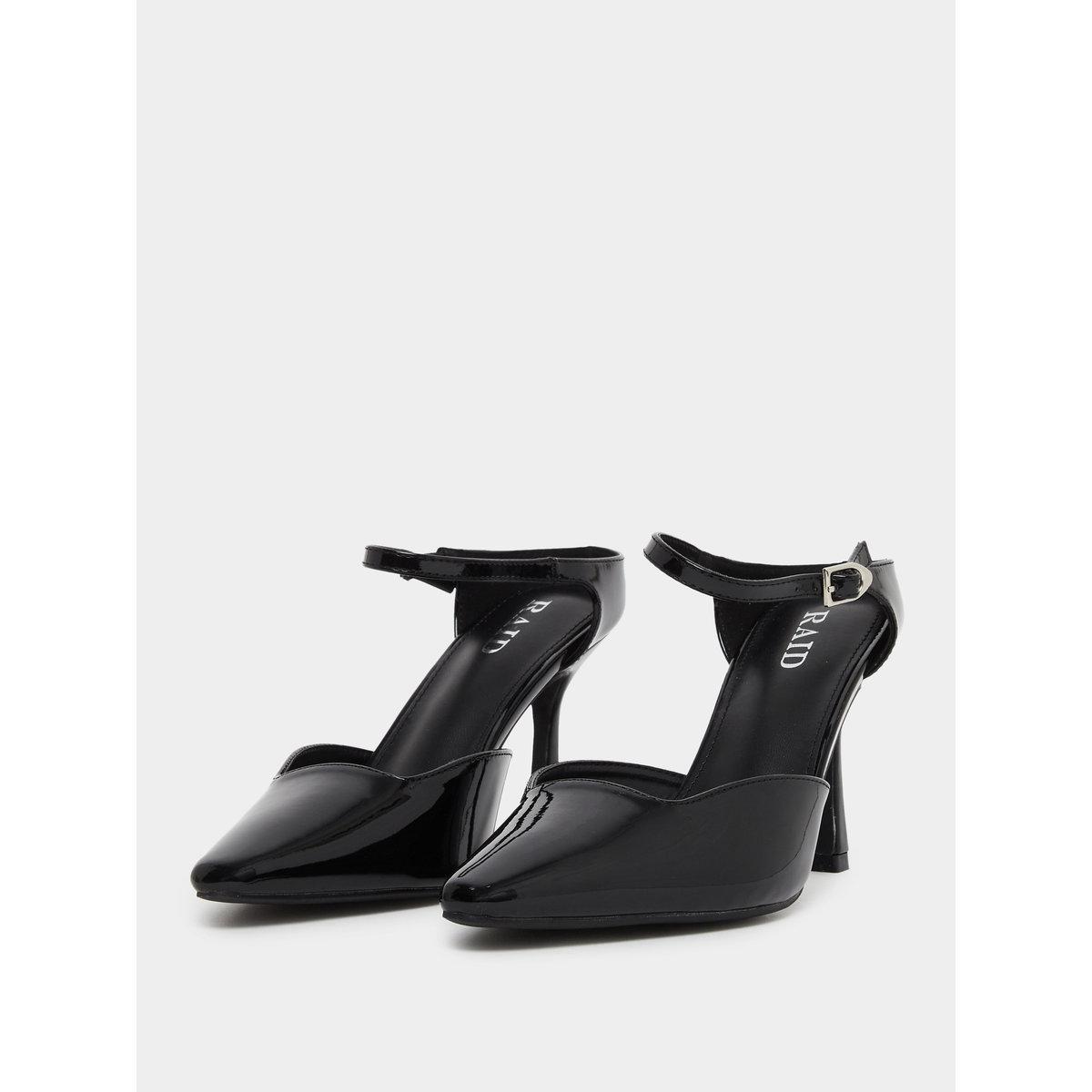 Raid Harler Black Ankle Strap Pointed Toe Shoes-women-shoes-heels-image-2