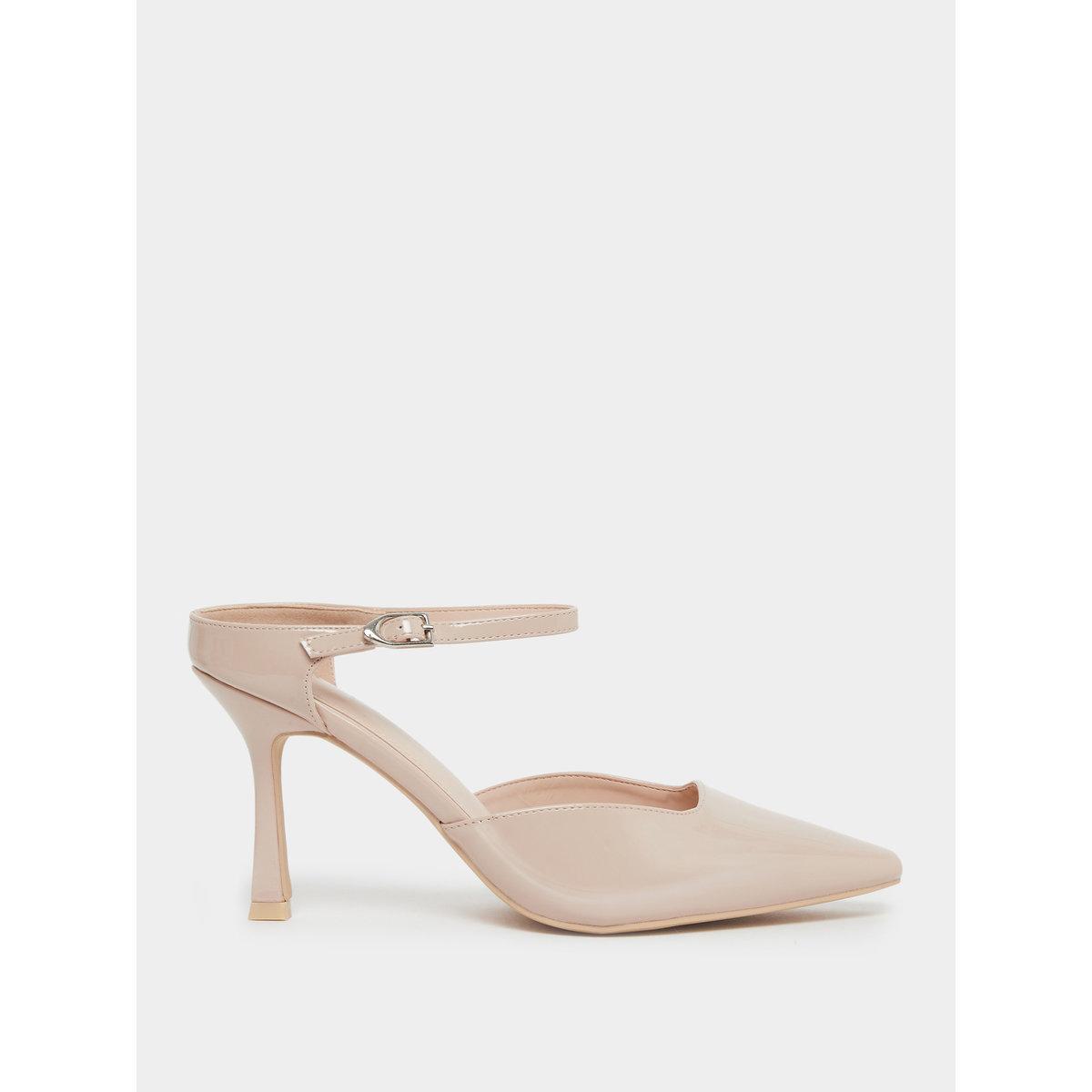 Raid Harler Nude Ankle Strap Pointed Toe Shoes-women-shoes-heels-image-1