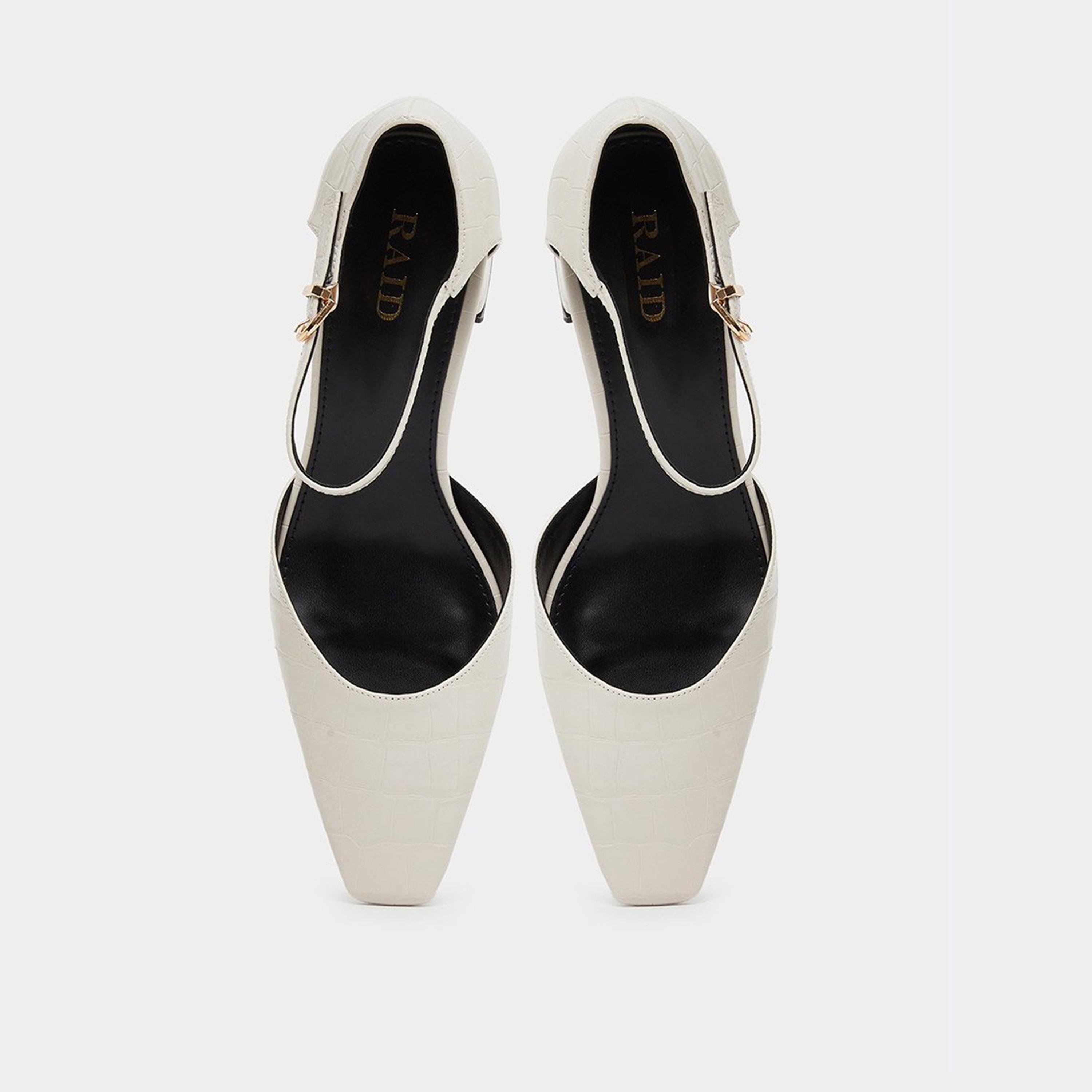 Raid Women Lydia Textured Block Heel Shoes-women-shoes-heels-image-5