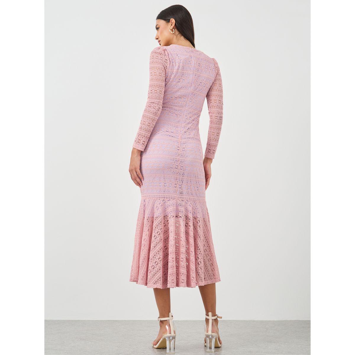فستان ميدي بحافة حورية البحر وتفاصيل مُطرزة-women-clothing-dresses-image-6