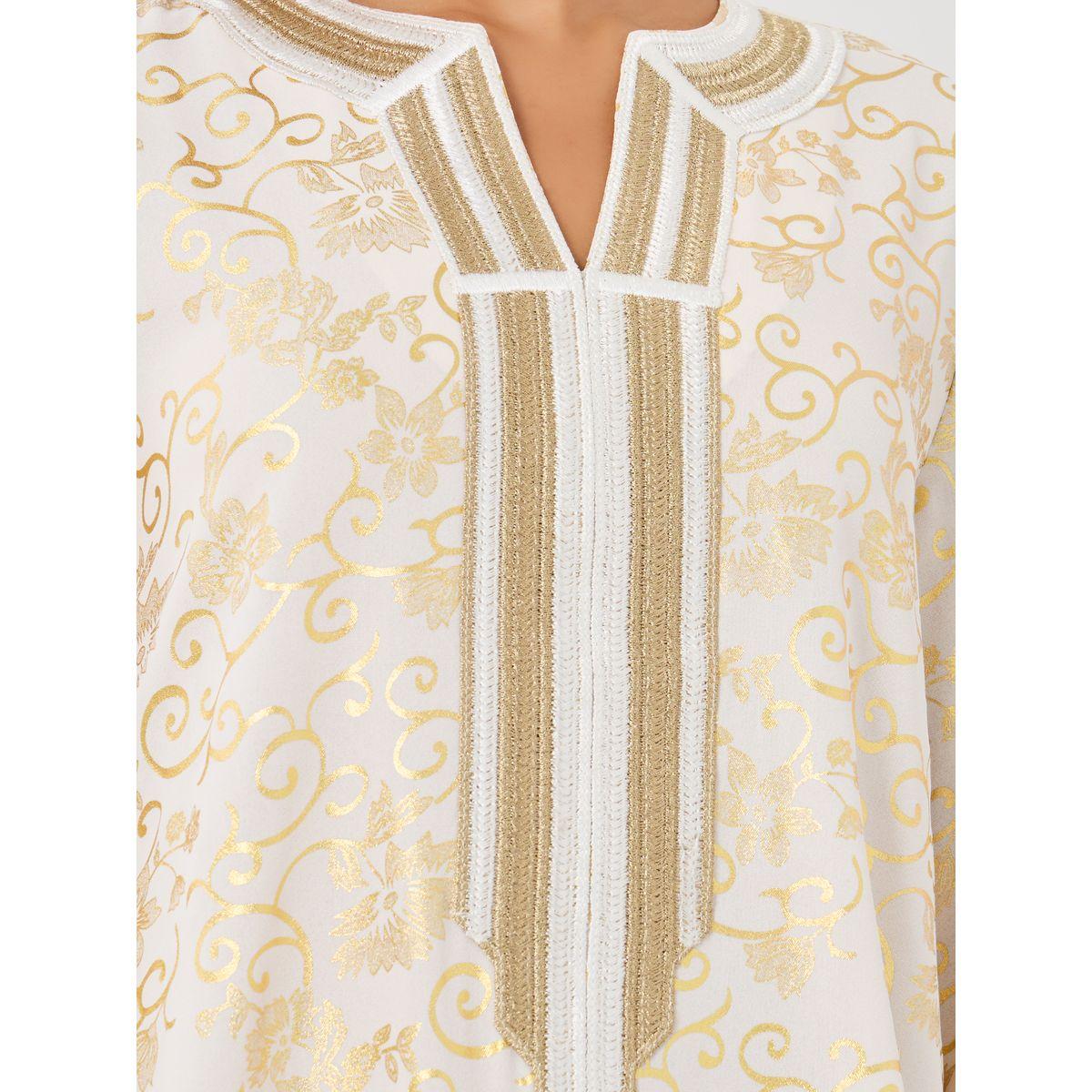 جلابية بطبعة زهور وتفاصيل مُطرّزة مع اكمام طويلة-women-arabicclothing-jalabiyas-image-5