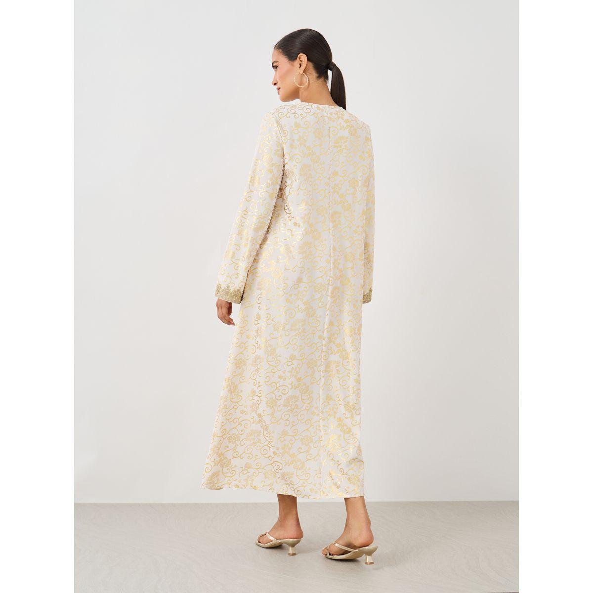جلابية بطبعة زهور وتفاصيل مُطرّزة مع اكمام طويلة-women-arabicclothing-jalabiyas-image-6