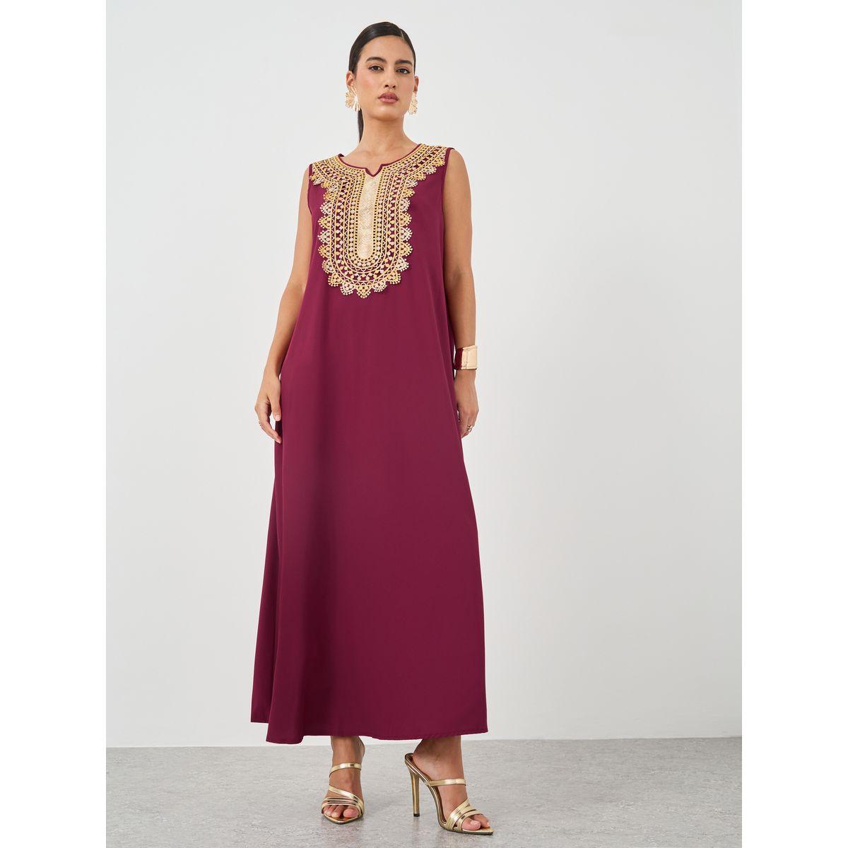 مجموعة من فستان طويل وكيمونو بطبعة زهور-women-clothing-coordsets-image-5
