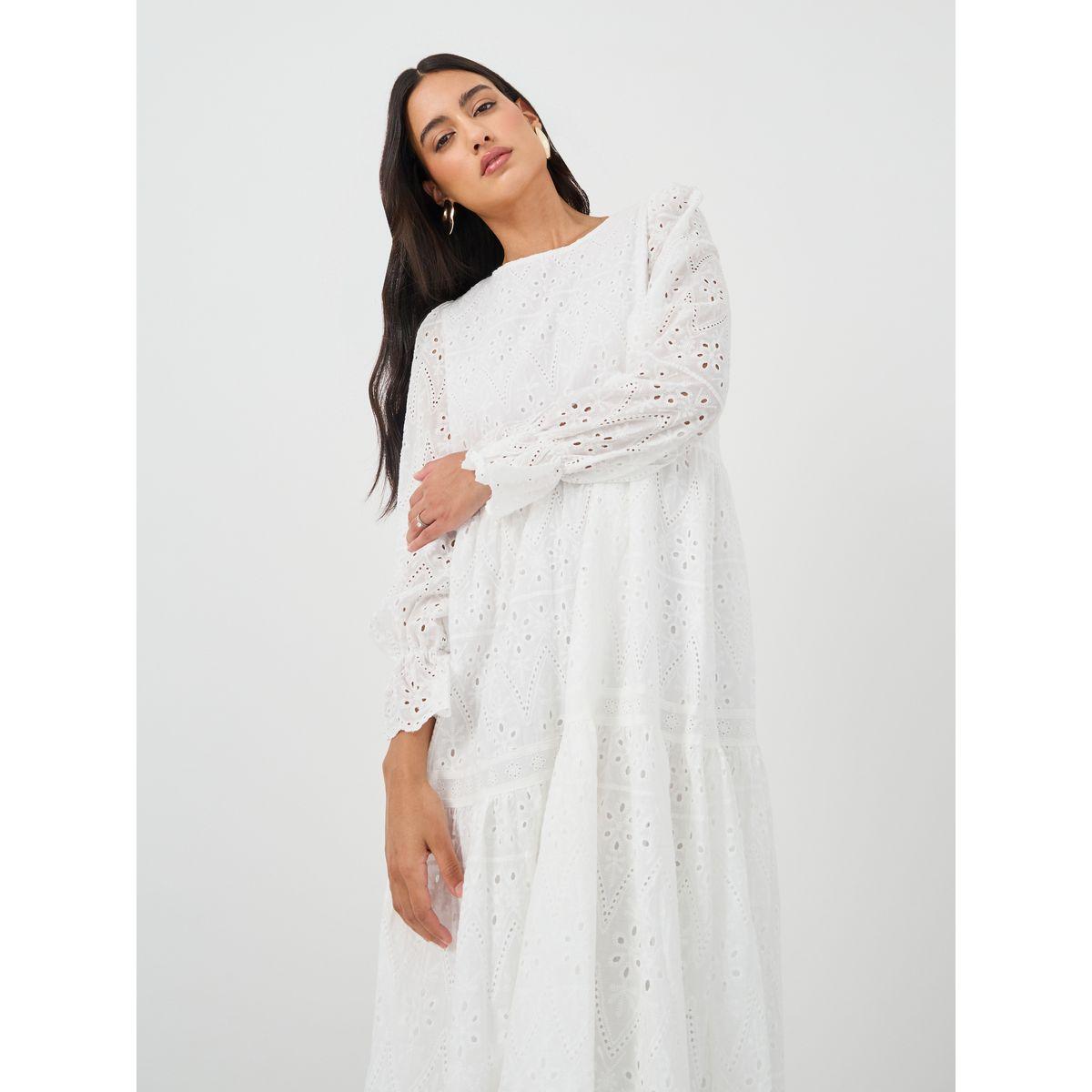 فستان ميدي بتفاصيل مُطرزة وأكمام بالون-women-clothing-dresses-image-3