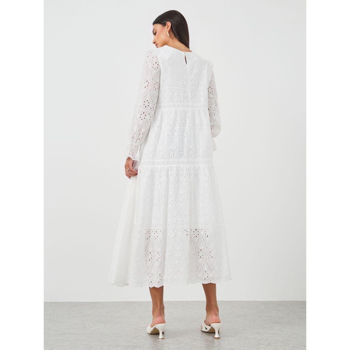 Styli Embroidered Balloon Sleeve A-Line Midi Dress-women-clothing-dresses-image-5