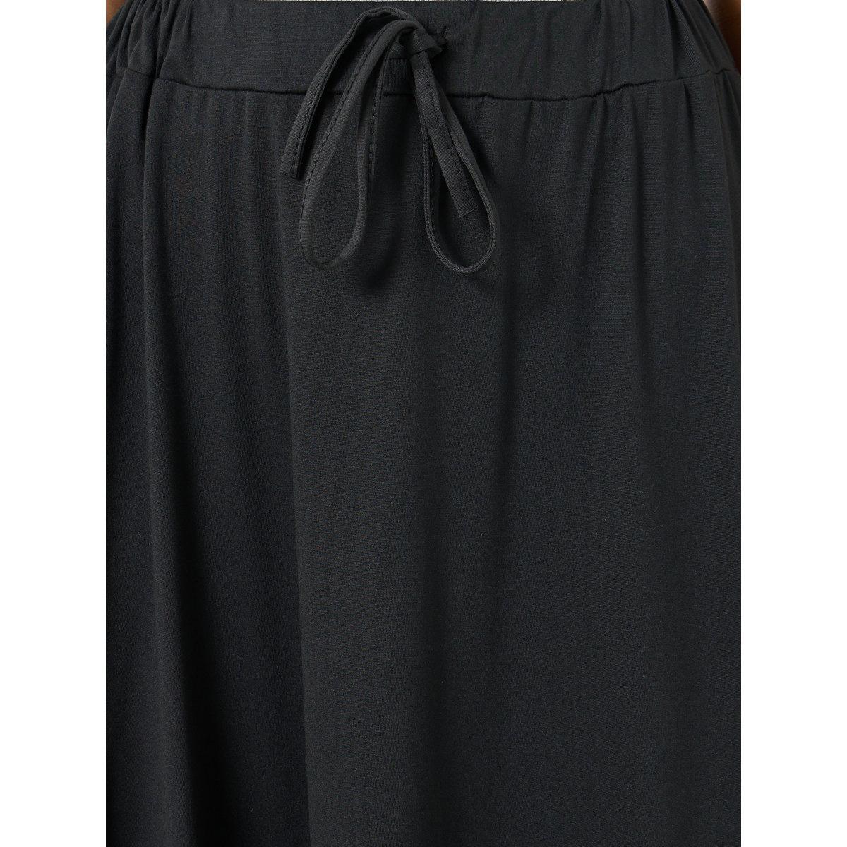 Styli Solid A-Line Maxi Skirt with Side Slit-women-clothing-bottoms-skirts-image-3