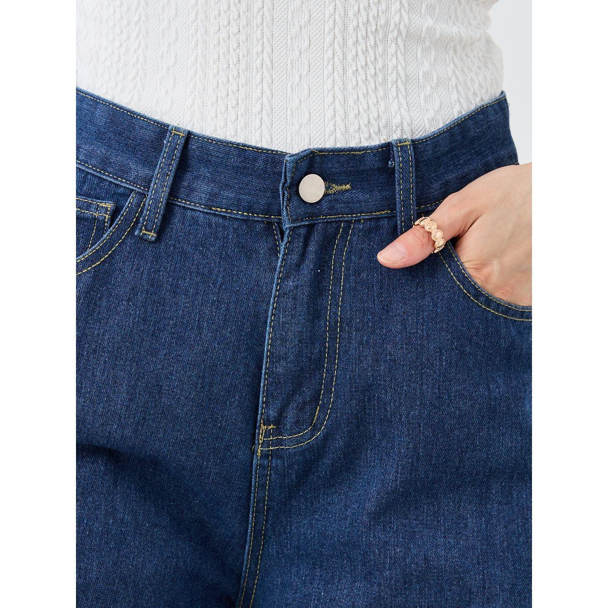 Styli Solid Mid Rise Wide Leg Jeans-women-clothing-bottoms-jeans-image-3