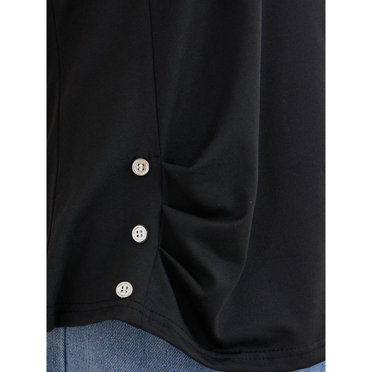 تيشيرت سادة بتفاصيل أزرار-women-clothing-tshirts-image-3