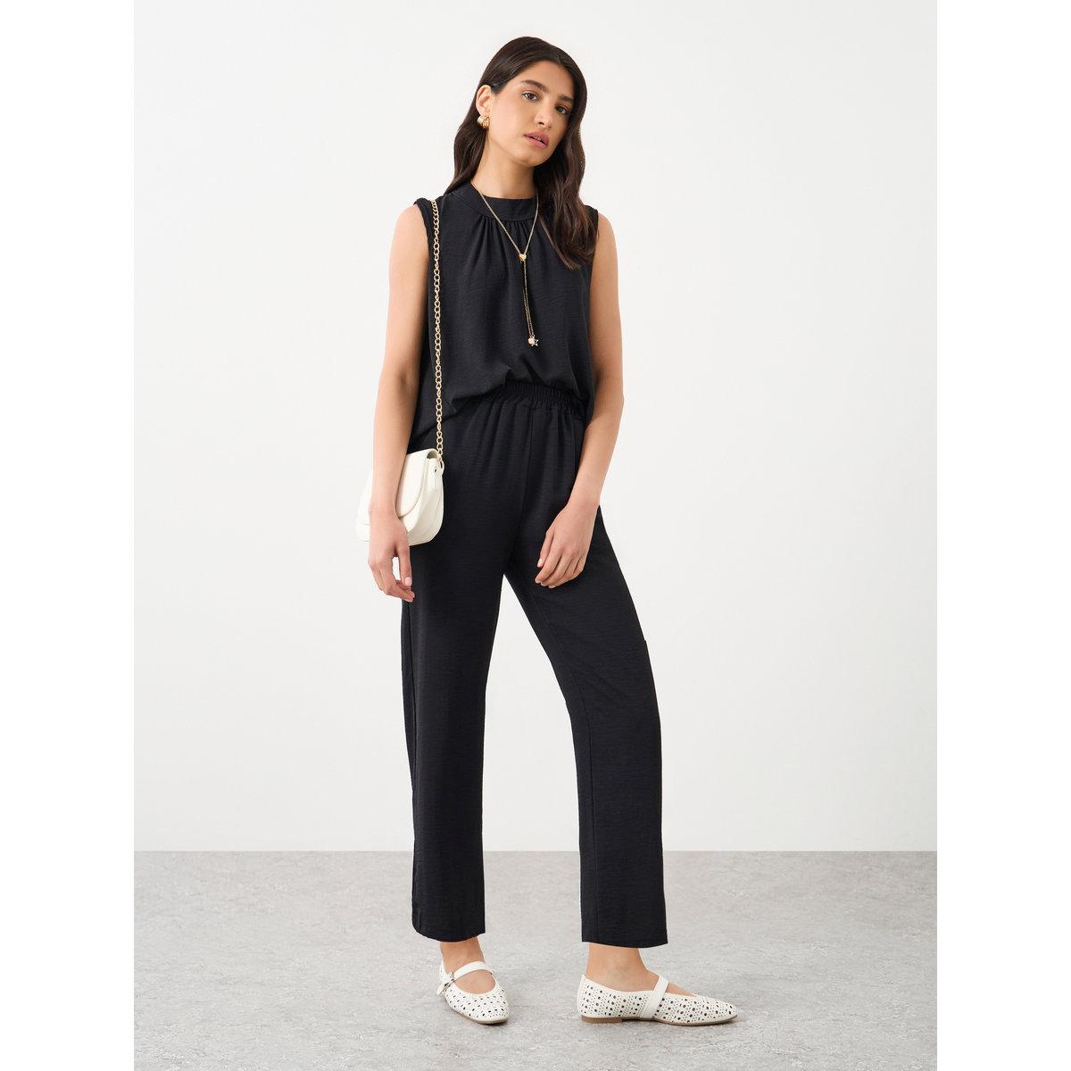 طقم منسق من بنطال وبلوزة بدون أكمام-women-clothing-coordsets-image-2