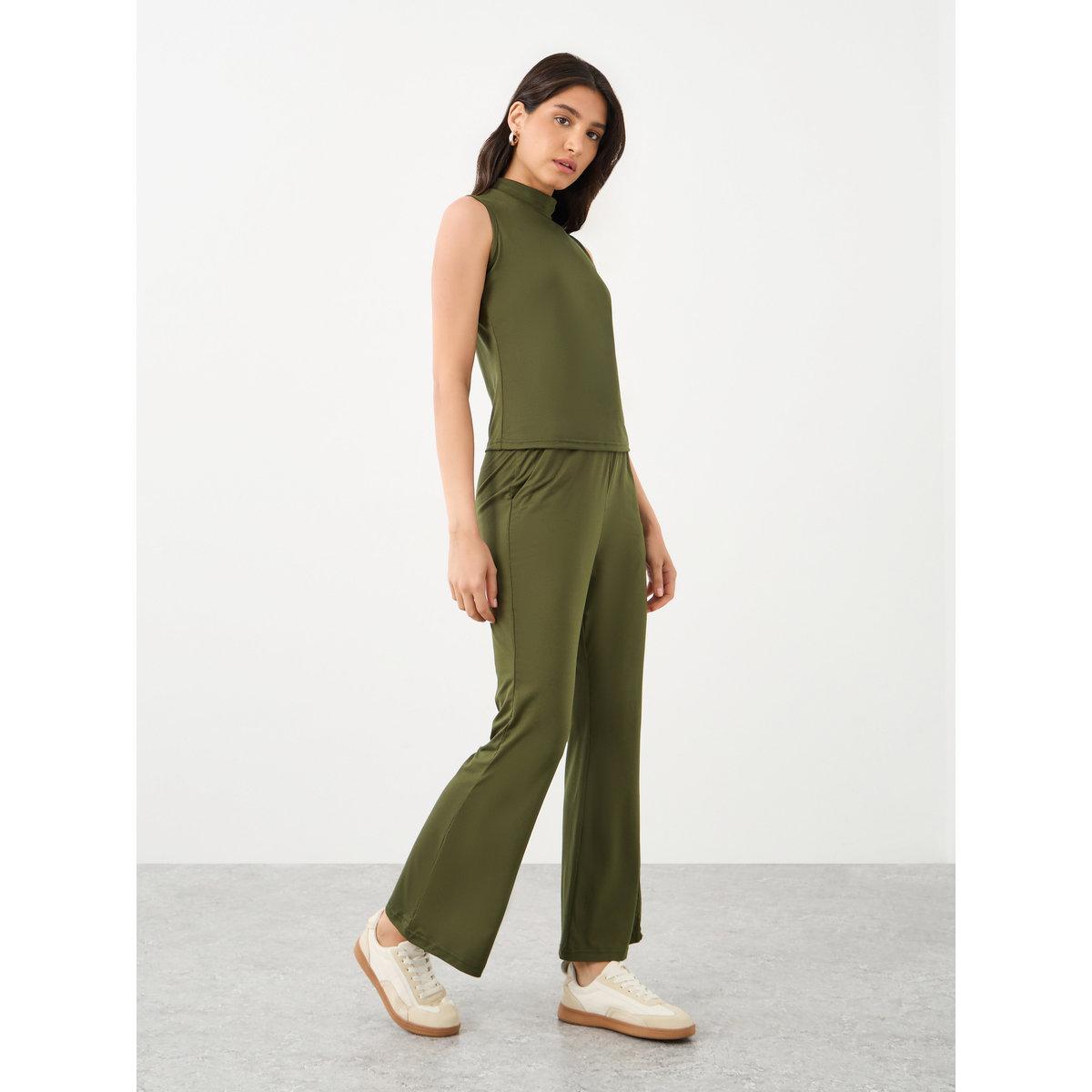Styli Women Mock Neck Top and Pants Co-Ords-women-clothing-coordsets-image-2
