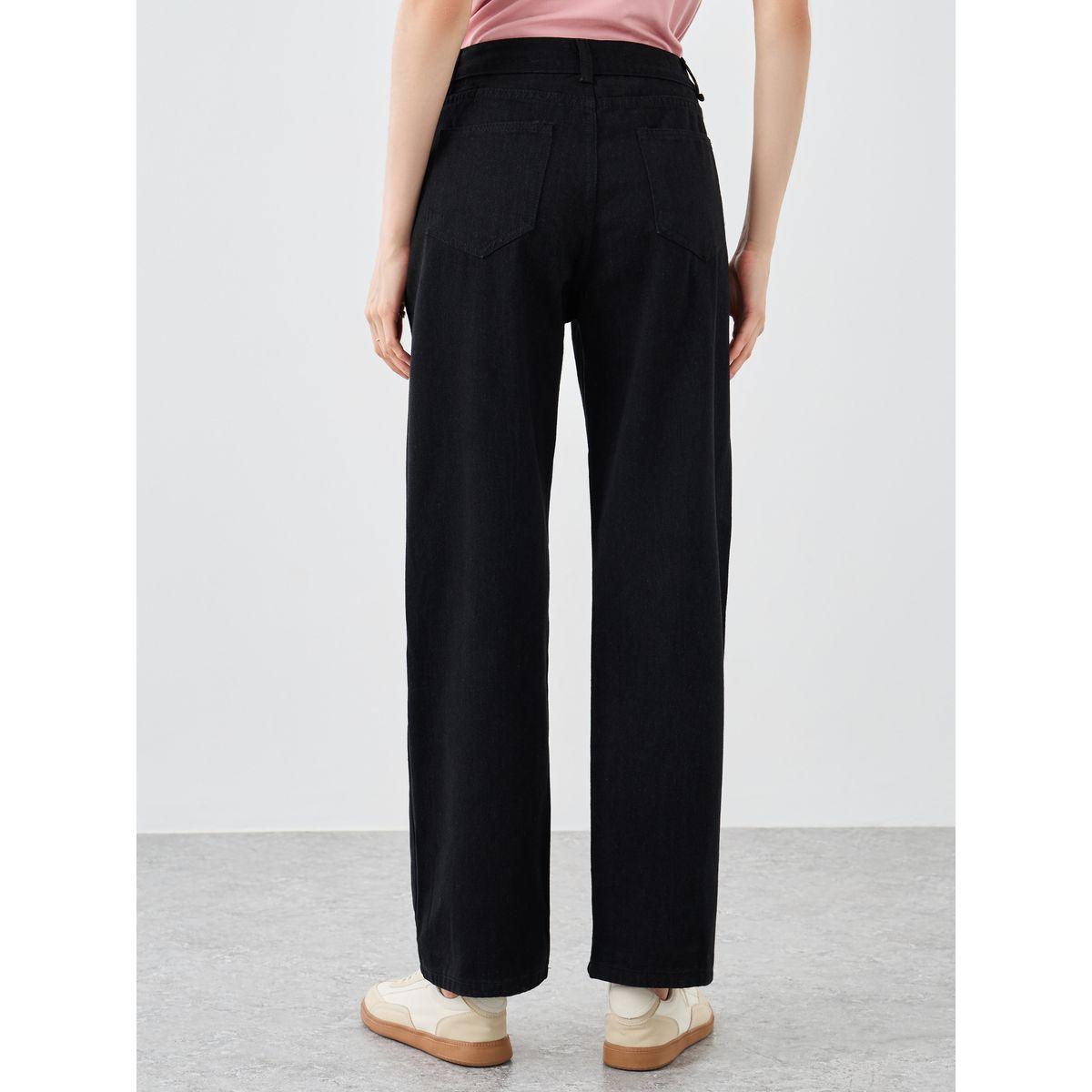 Styli Solid Mid Rise Wide Leg Jeans-women-clothing-bottoms-jeans-image-4