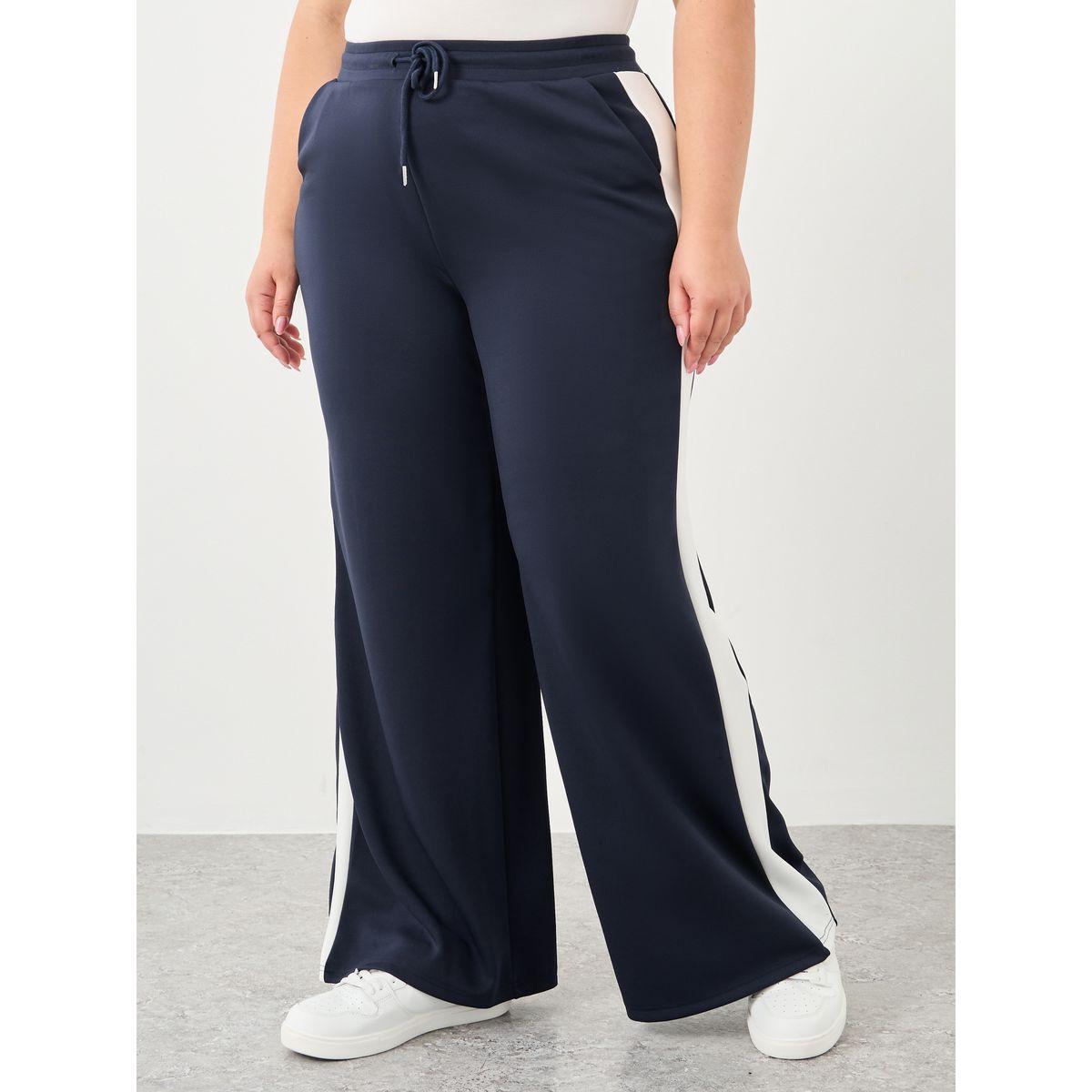 جوغر بمقاس كبير بقصة أرجل واسعة-women-clothing-bottoms-joggers-image-2