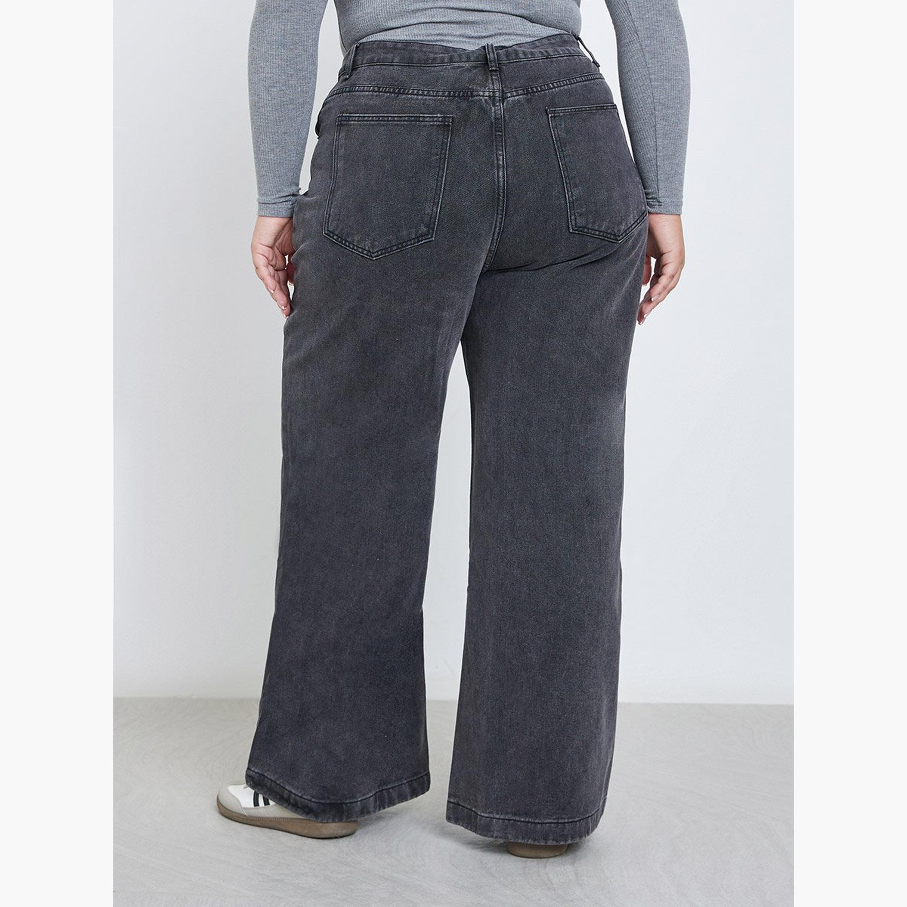 Styli Plus Mid Rise Wide Leg Jeans-women-clothing-bottoms-jeans-image-4