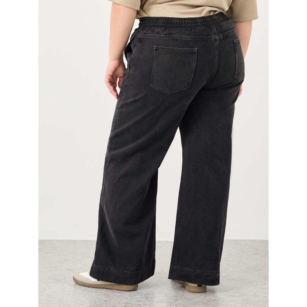 Styli Plus Wide Leg Jeans with Drawstring-women-clothing-bottoms-jeans-image-4