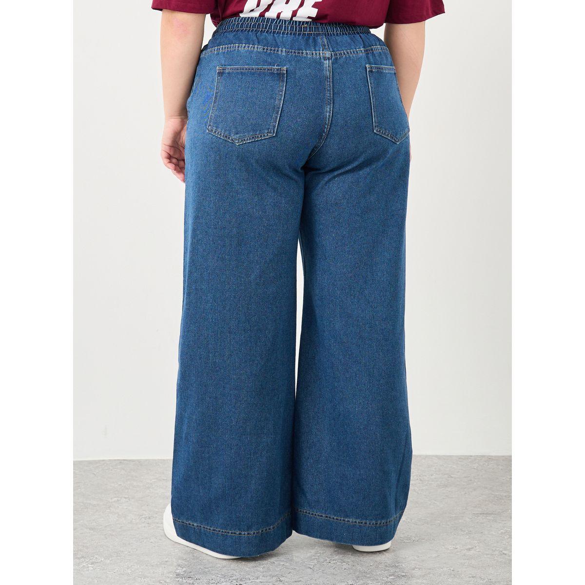 Styli Plus Wide Leg Jeans with Drawstring-women-clothing-bottoms-jeans-image-4