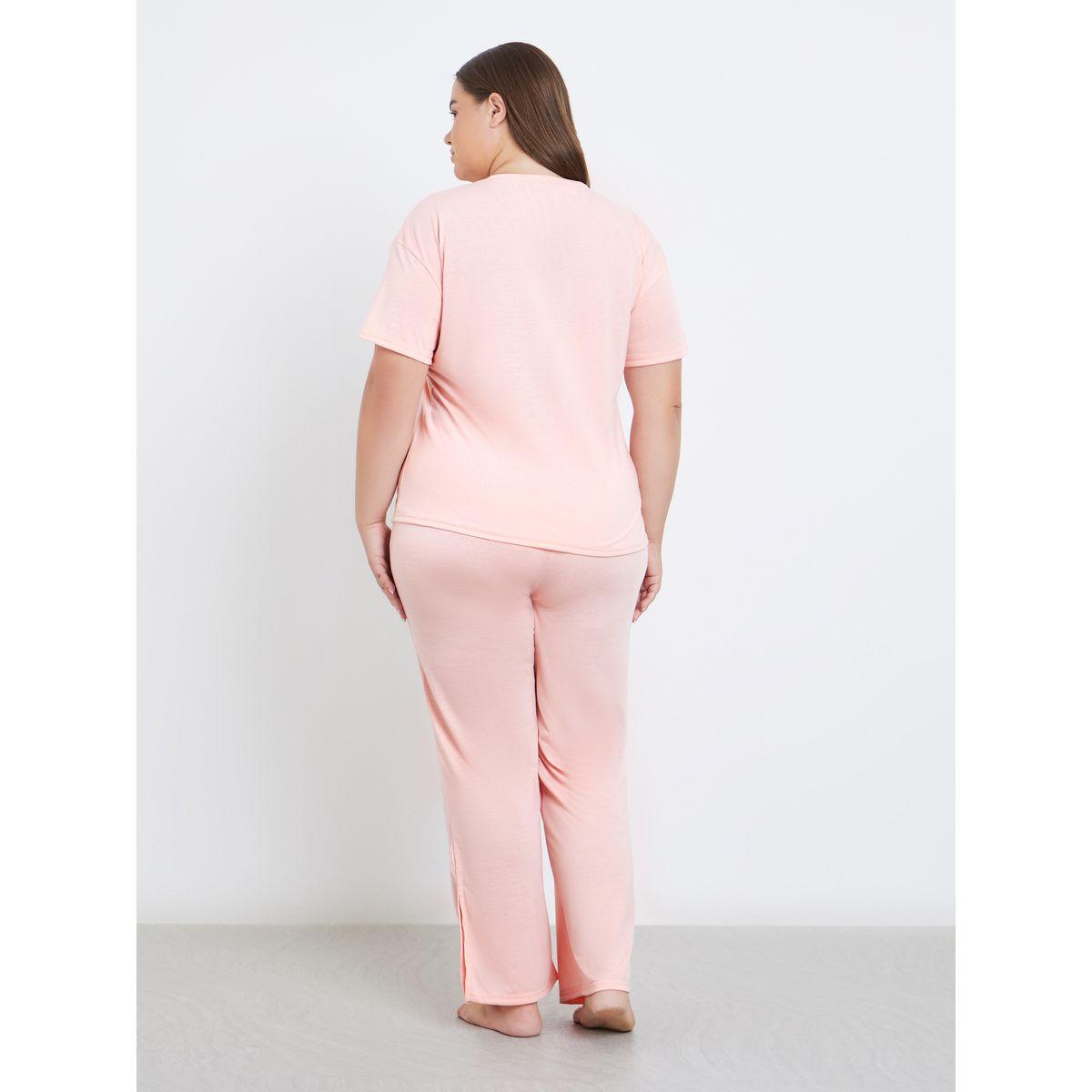طقم من بنطال بيجاما وتيشيرت بمقاس كبير-women-clothing-nightwear-pyjamas-longsets-image-6