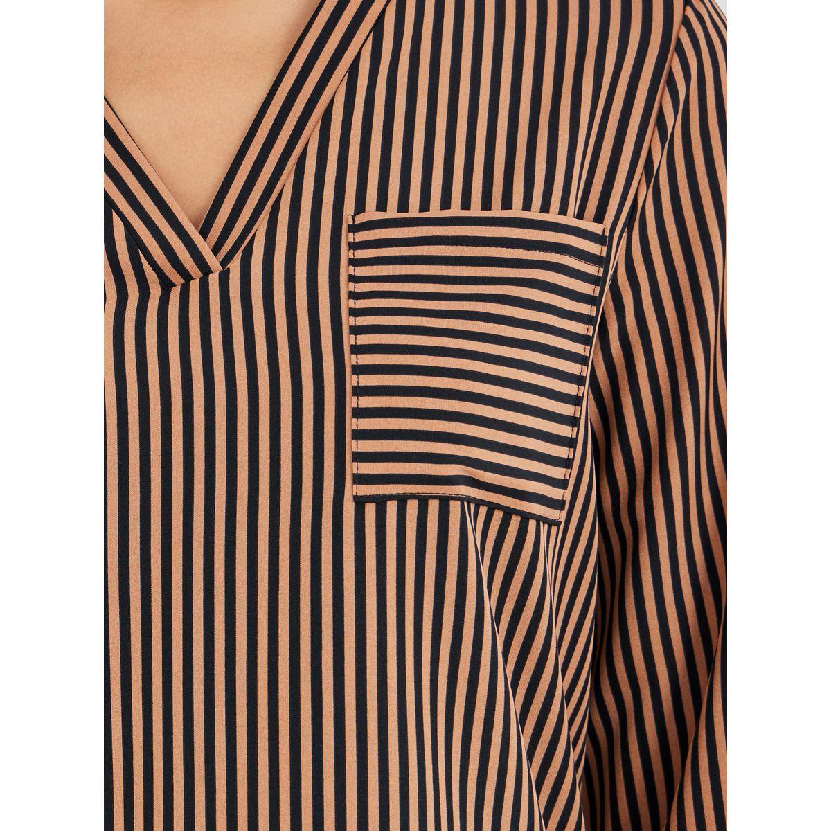 بلوزة مخططة بجيب على الصدر-women-clothing-shirtsandblouses-shirts-image-3