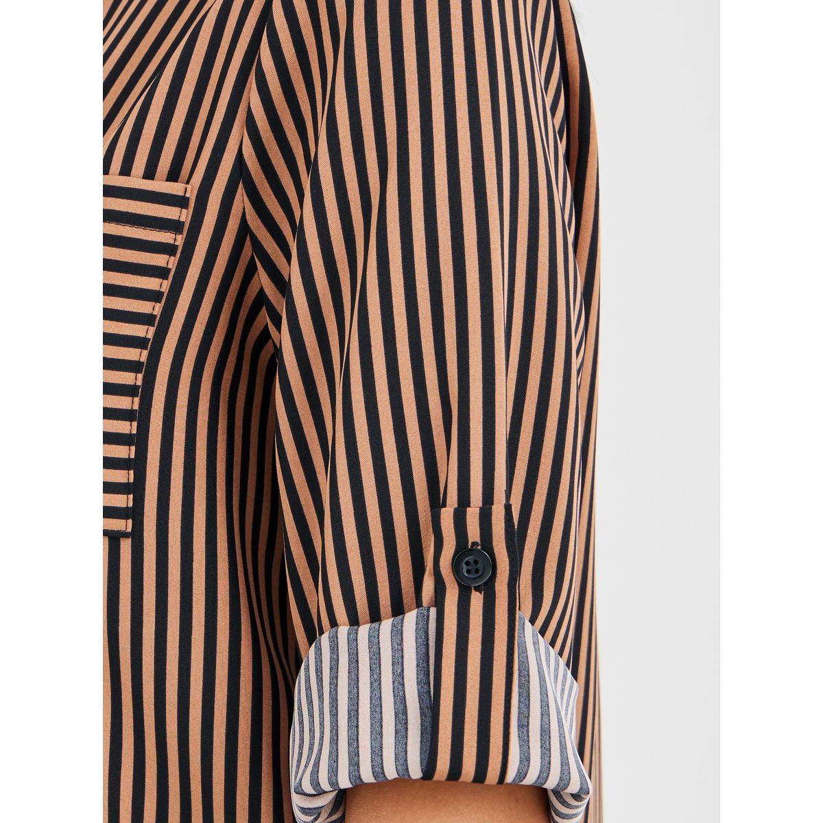 بلوزة مخططة بجيب على الصدر-women-clothing-shirtsandblouses-shirts-image-5