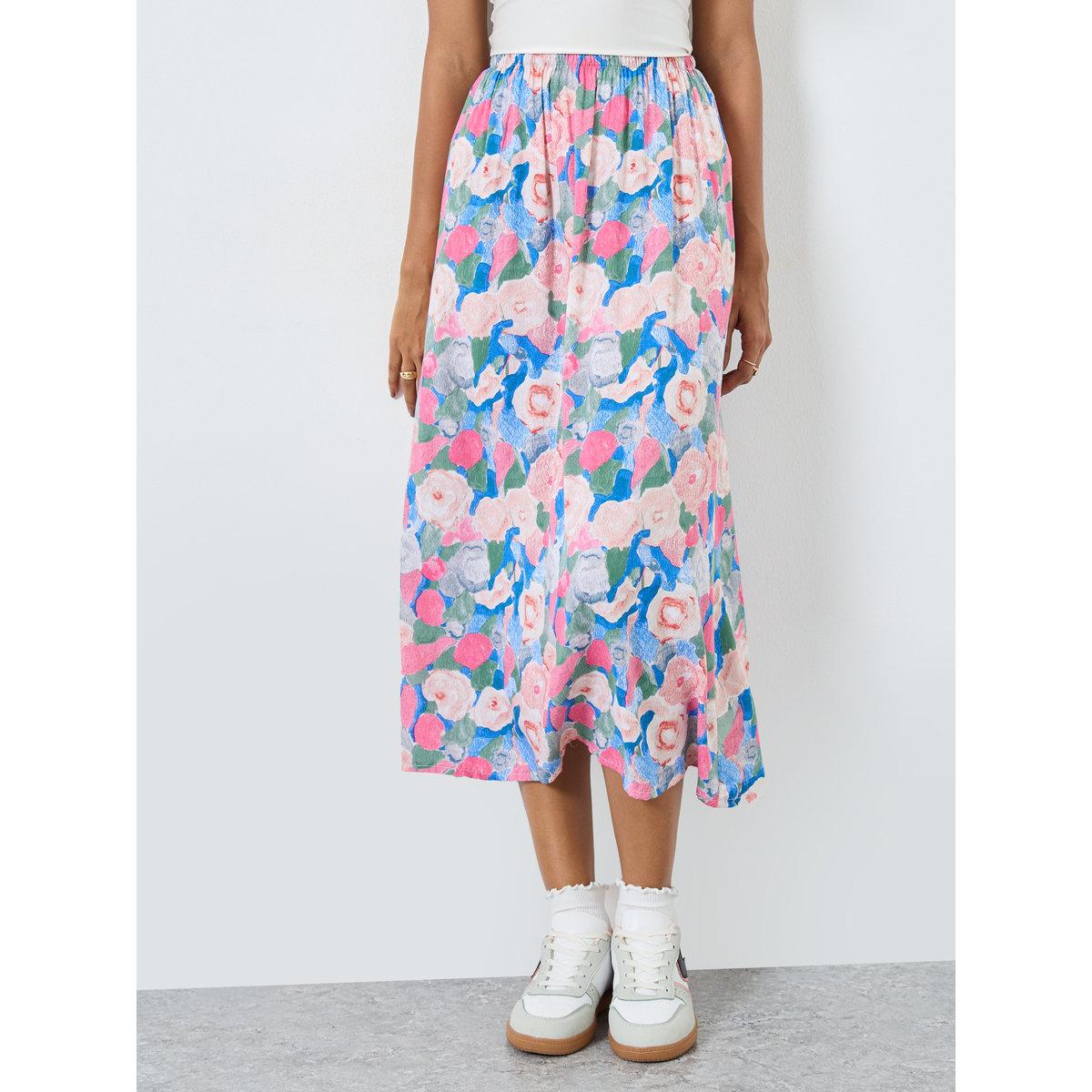 تنورة ميدي بطبعة زهور-women-clothing-bottoms-skirts-image-2