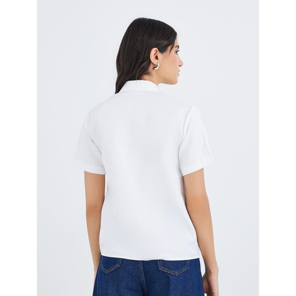 Styli Embroidery Detail Short Sleeves Shirt-women-clothing-shirtsandblouses-shirts-image-4