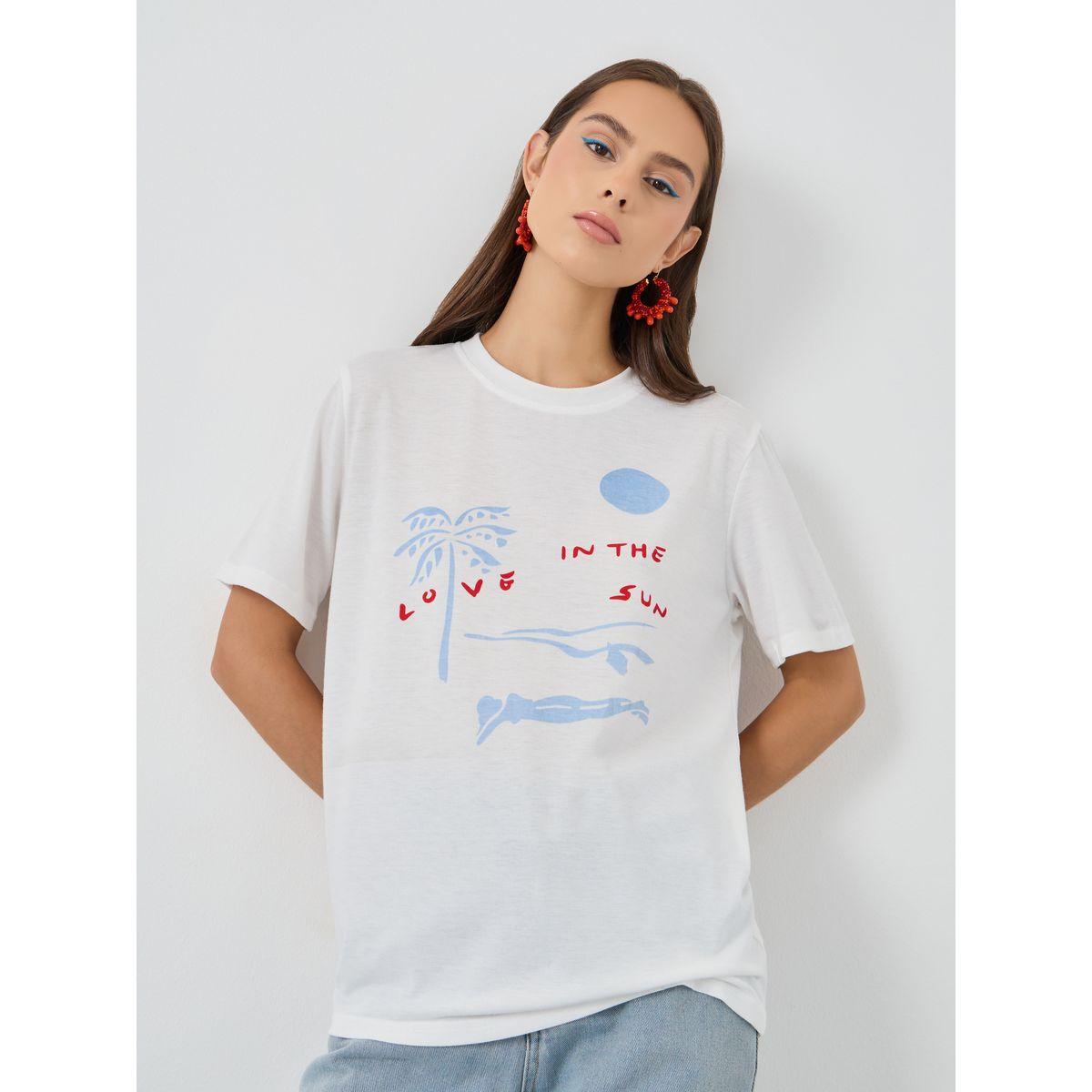 تيشيرت فضفاض بطبعة جرافيك-women-clothing-tshirts-image-1