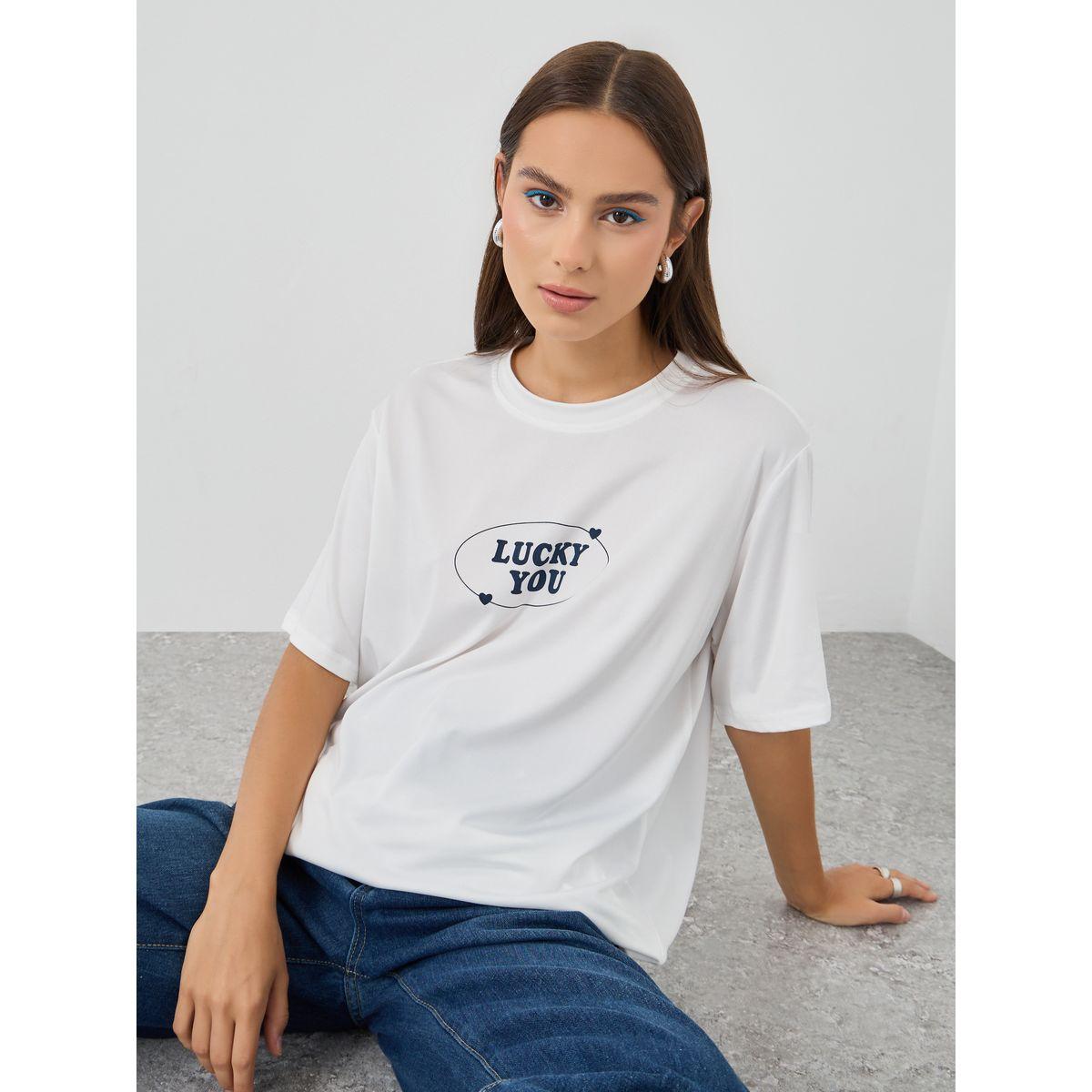 تيشيرت فضفاض بطبعة كتابة-women-clothing-tshirts-image-5