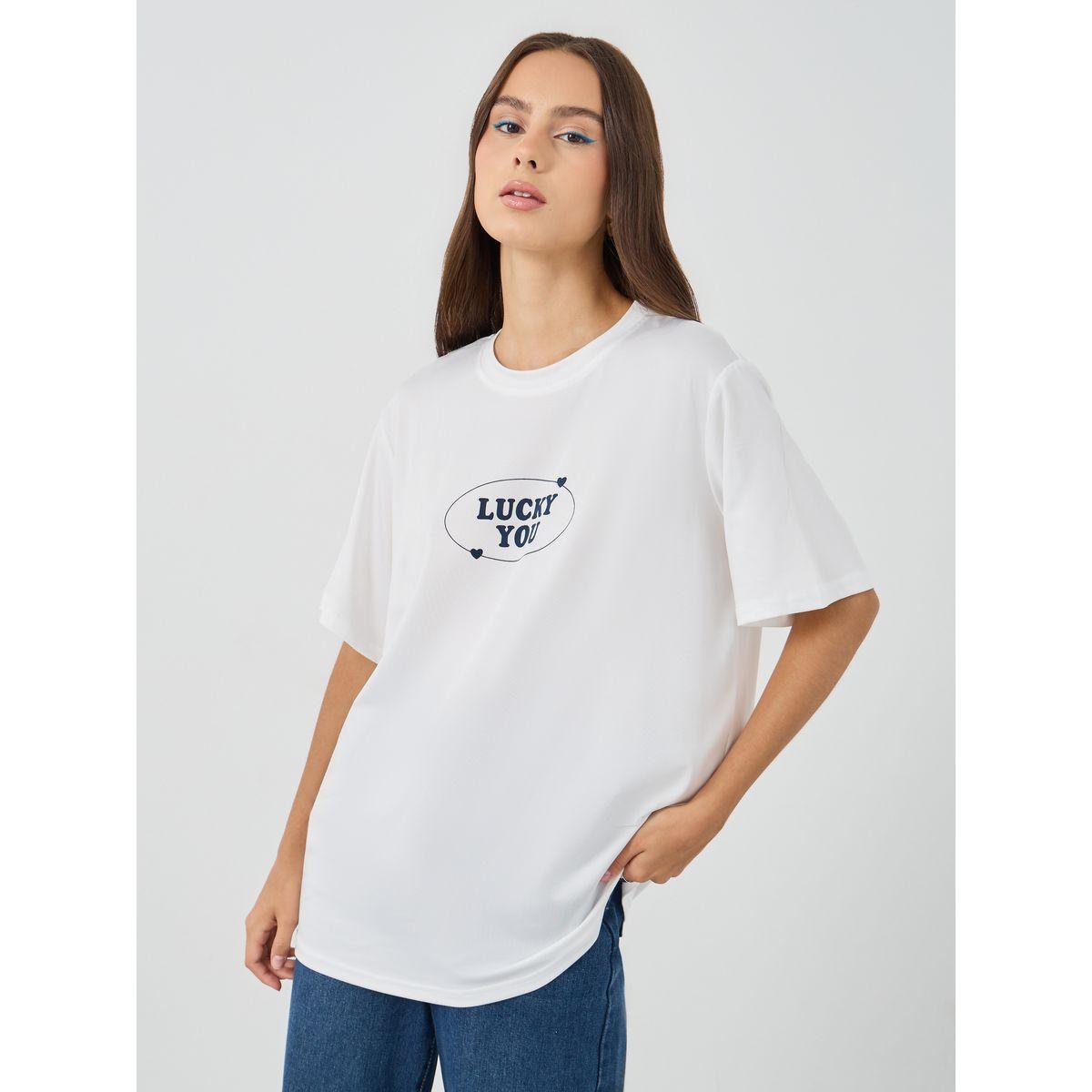 Styli Slogan Print Oversized T-Shirt-women-clothing-tshirts-image-3