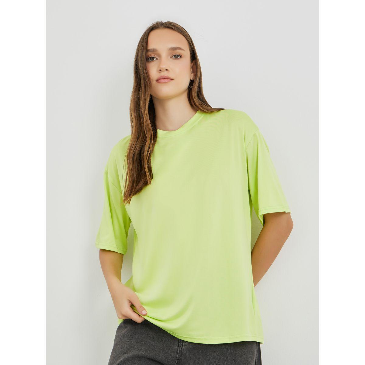 Styli Solid Oversized Round Neck T-Shirt-women-clothing-tshirts-image-1