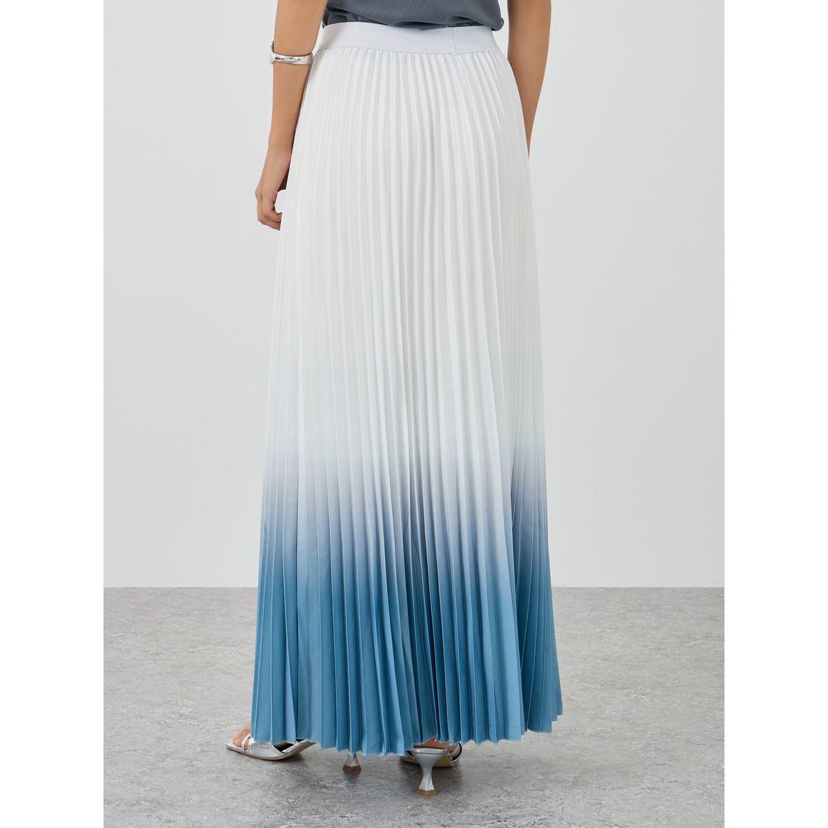 تنورة طويلة بحافة واسعة وكسرات-women-clothing-bottoms-skirts-image-4